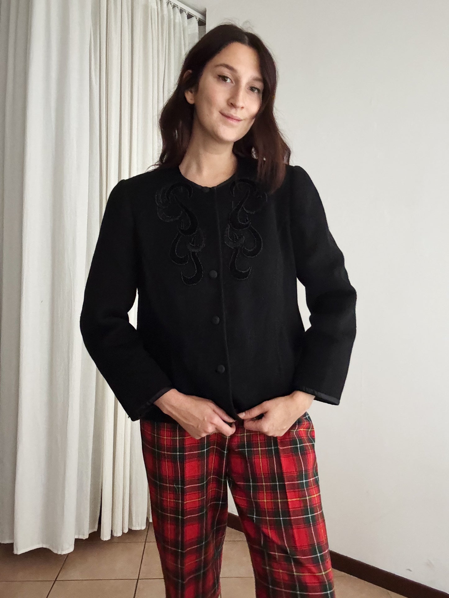 Giacca sartoriale nera M/L