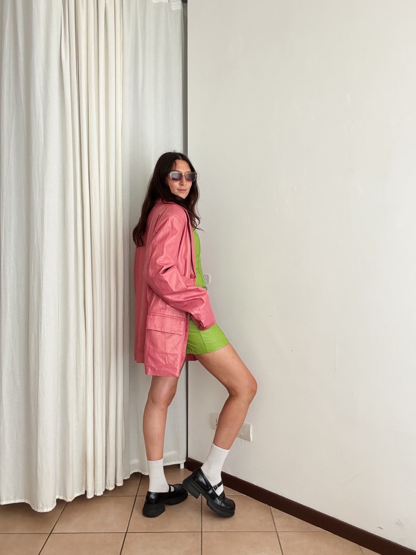Blazer in pelle unisex 56