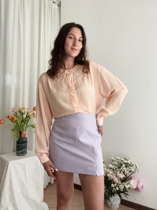 Camicia rosa seta XL