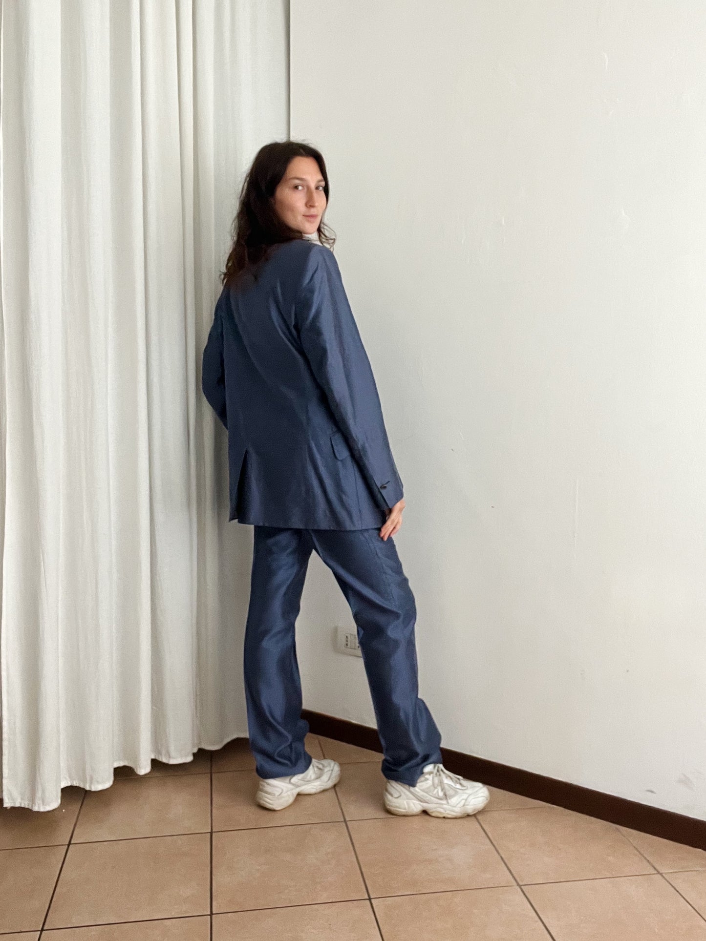 Completo maschile blu
