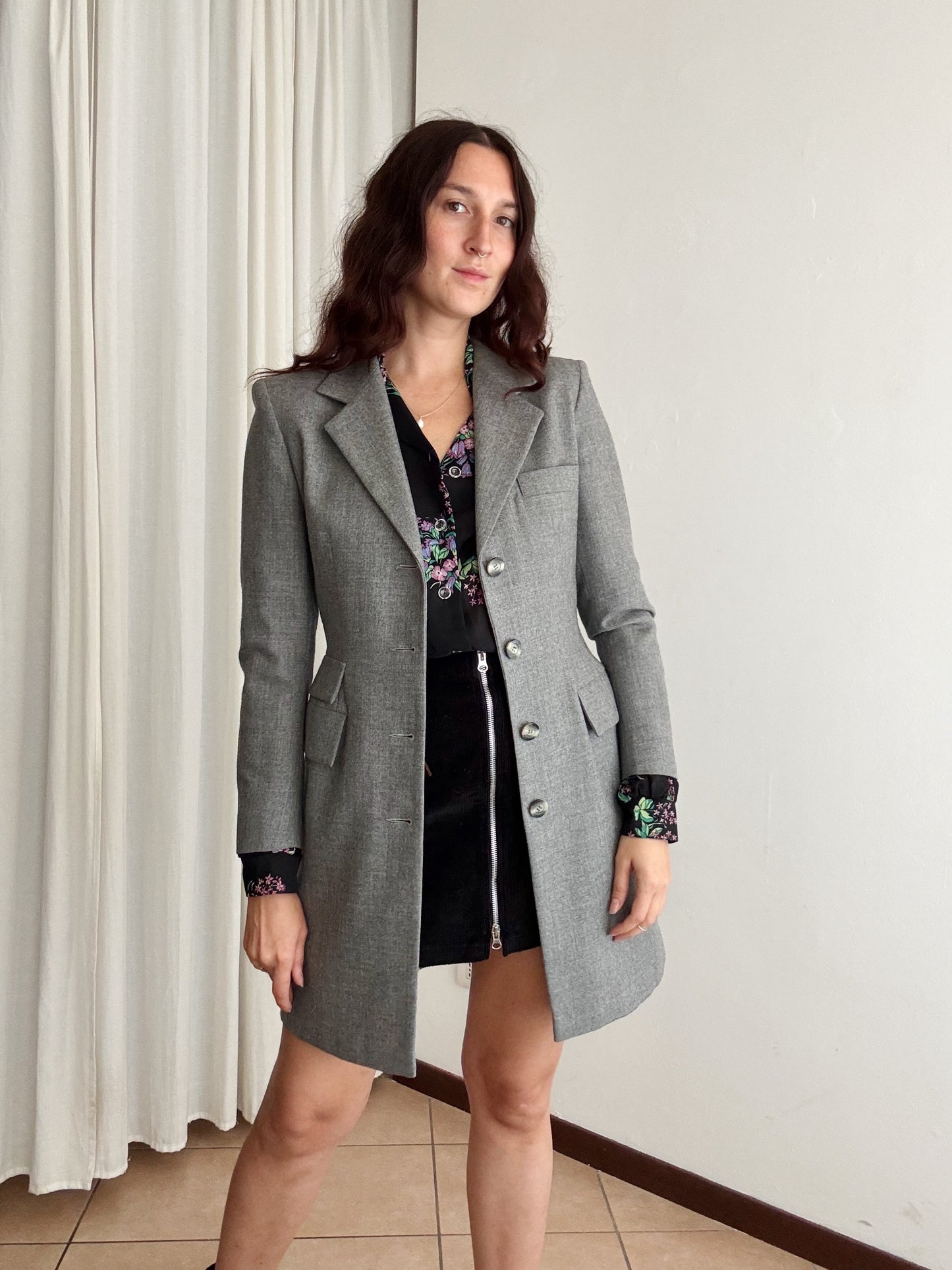 Blazer grigio lungo 42