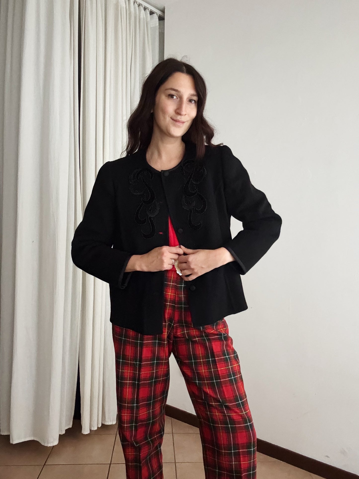 Giacca sartoriale nera M/L