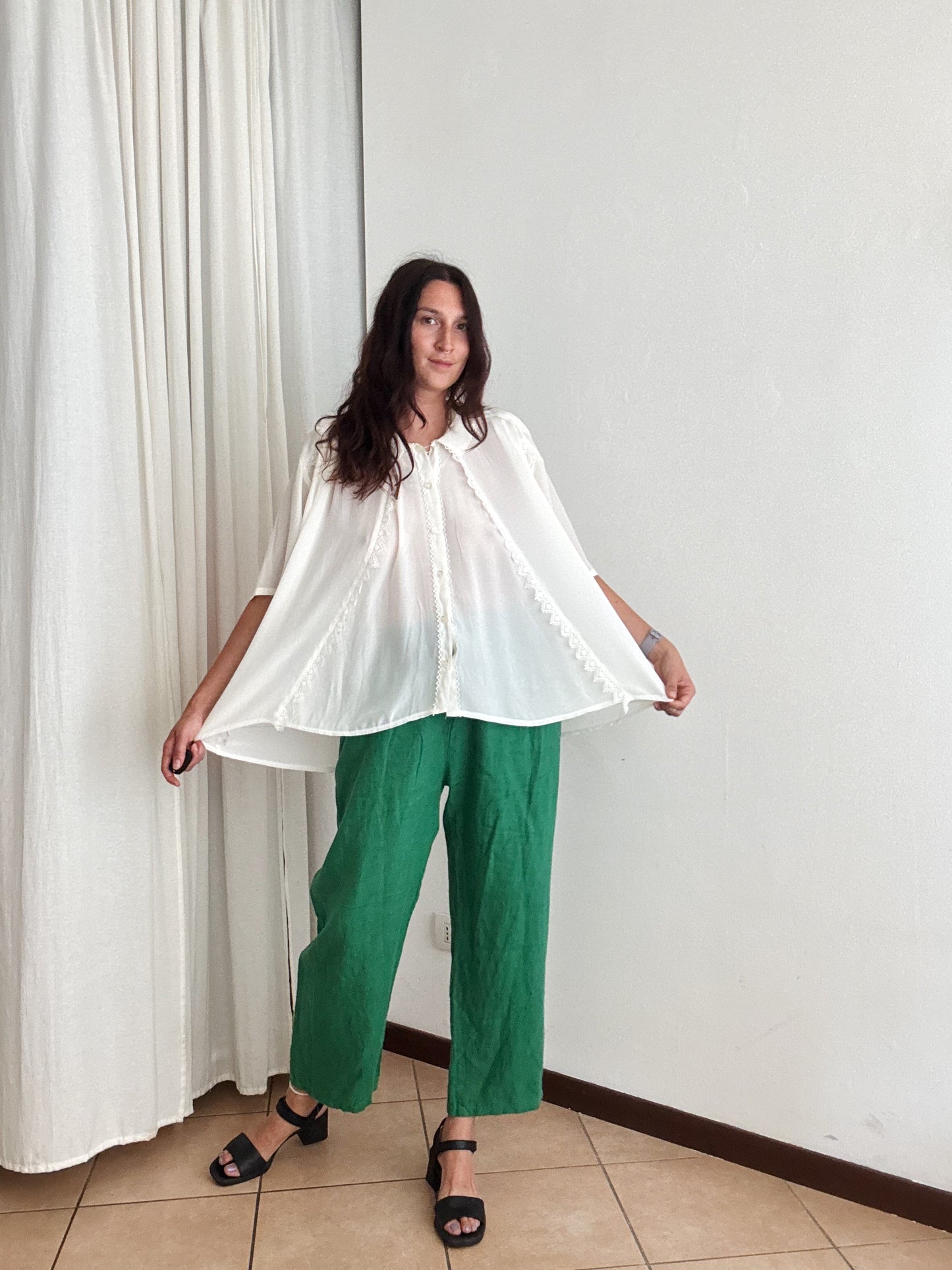 Camicia misto seta XL