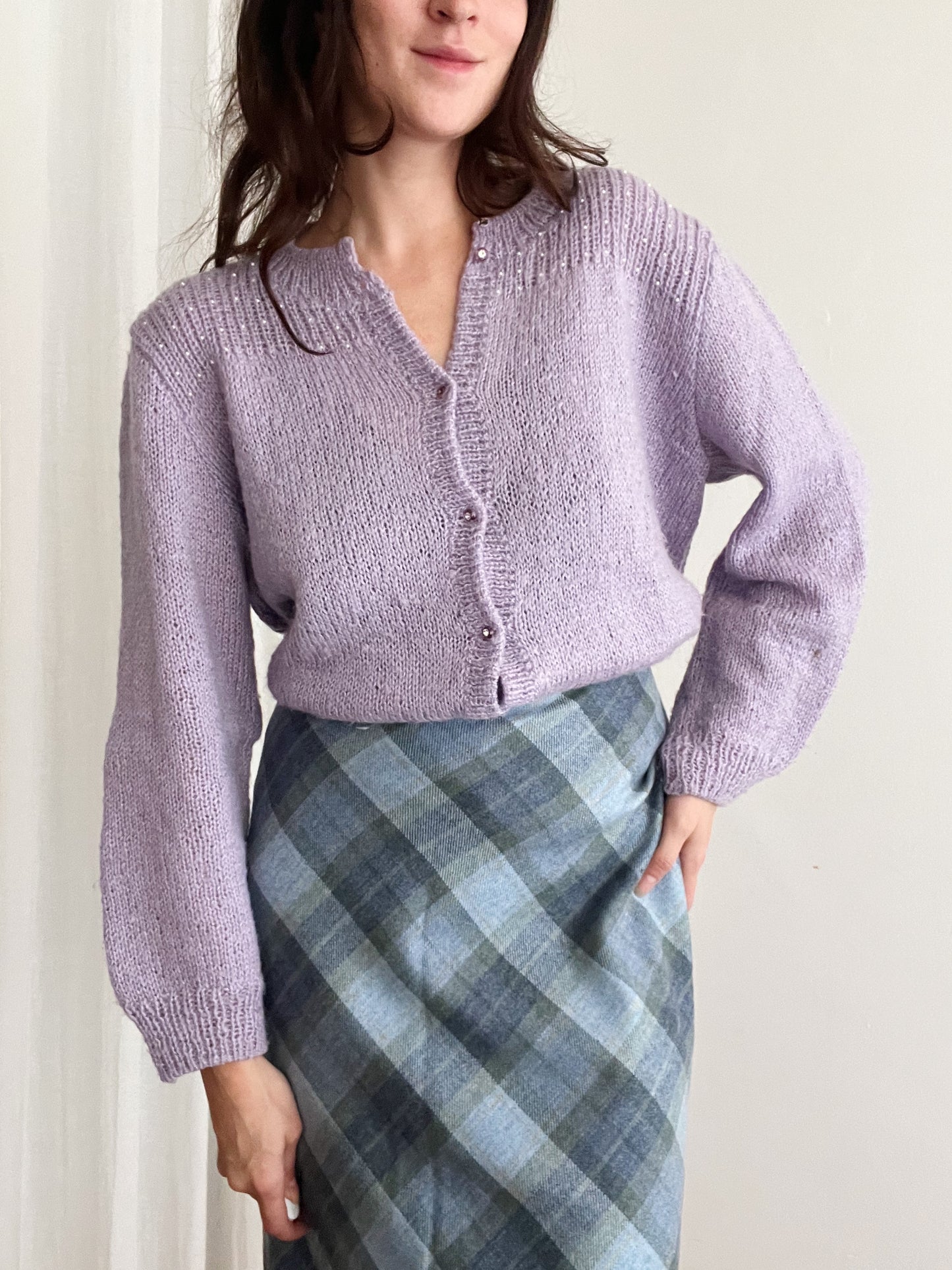 Cardigan lilla L