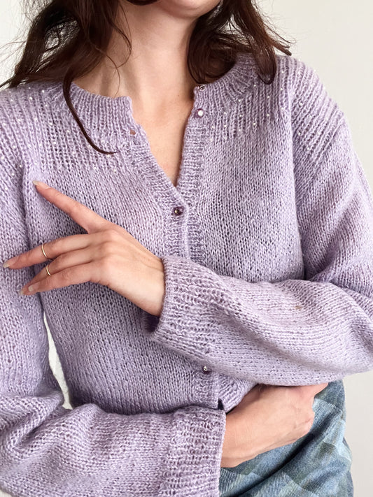 Cardigan lilla L