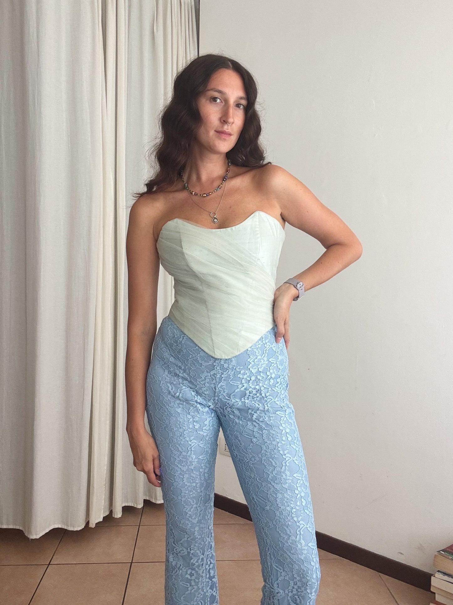 Corsetto verde acqua 40/42
