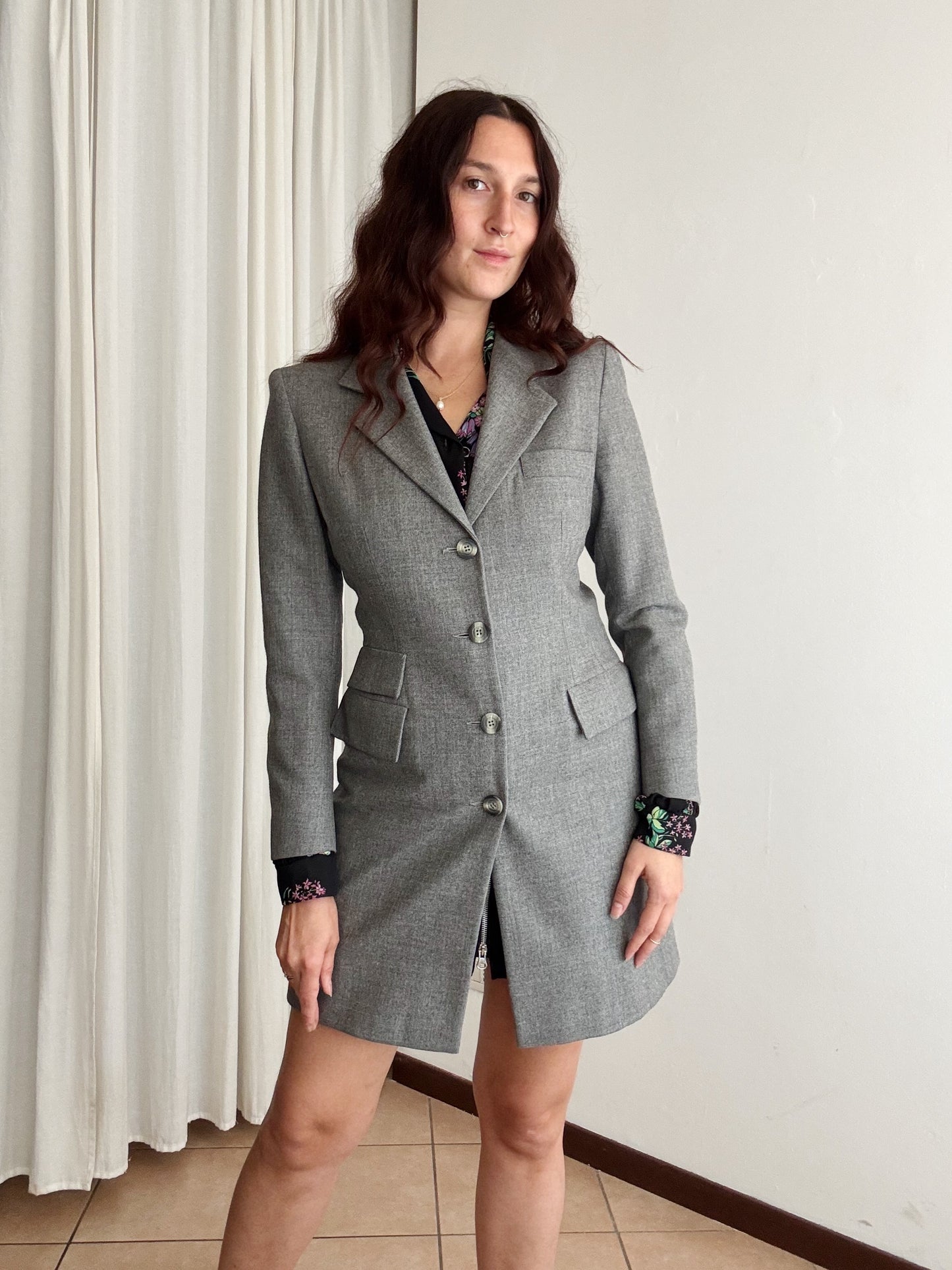 Blazer grigio lungo 42
