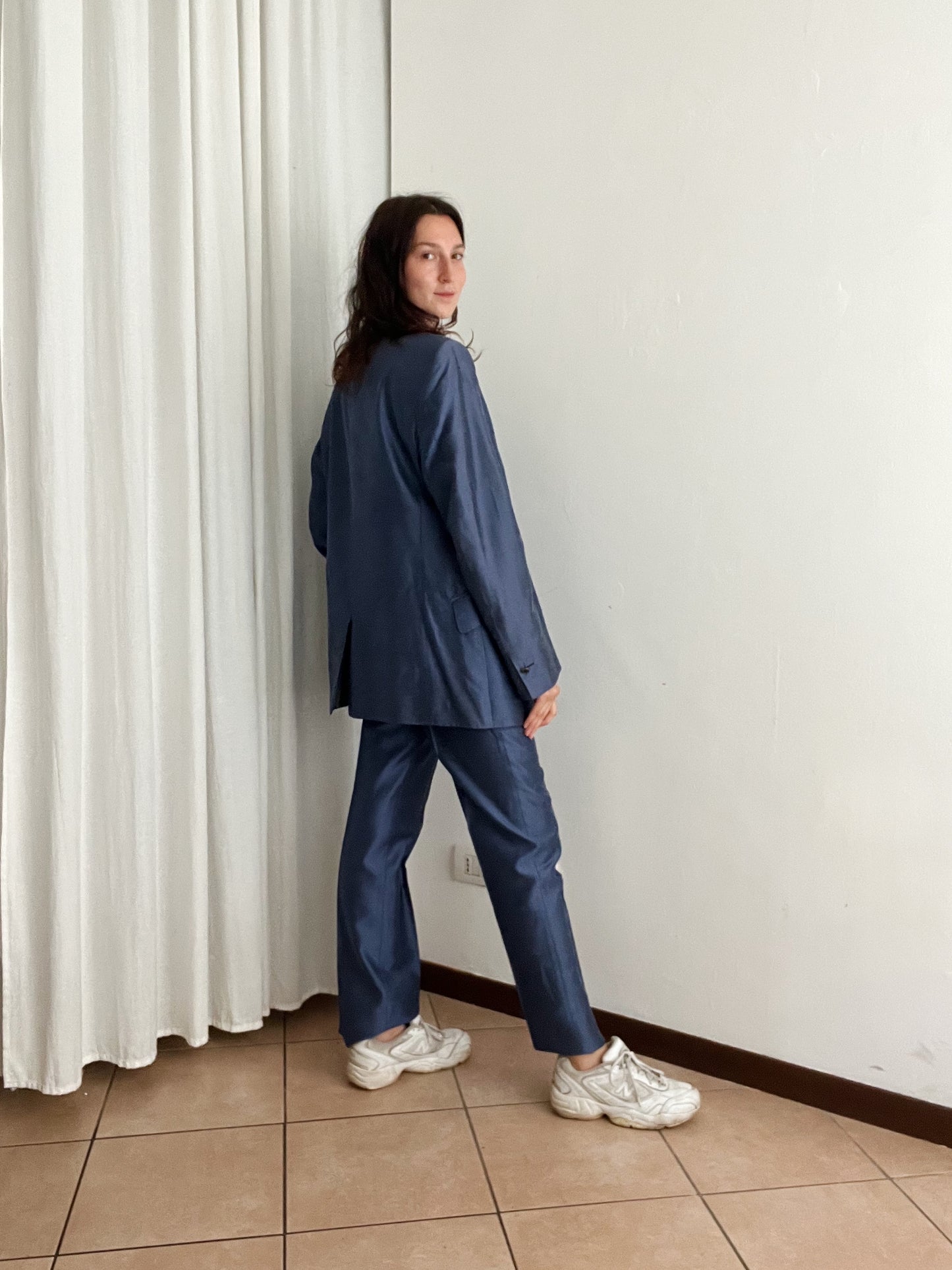 Completo maschile blu