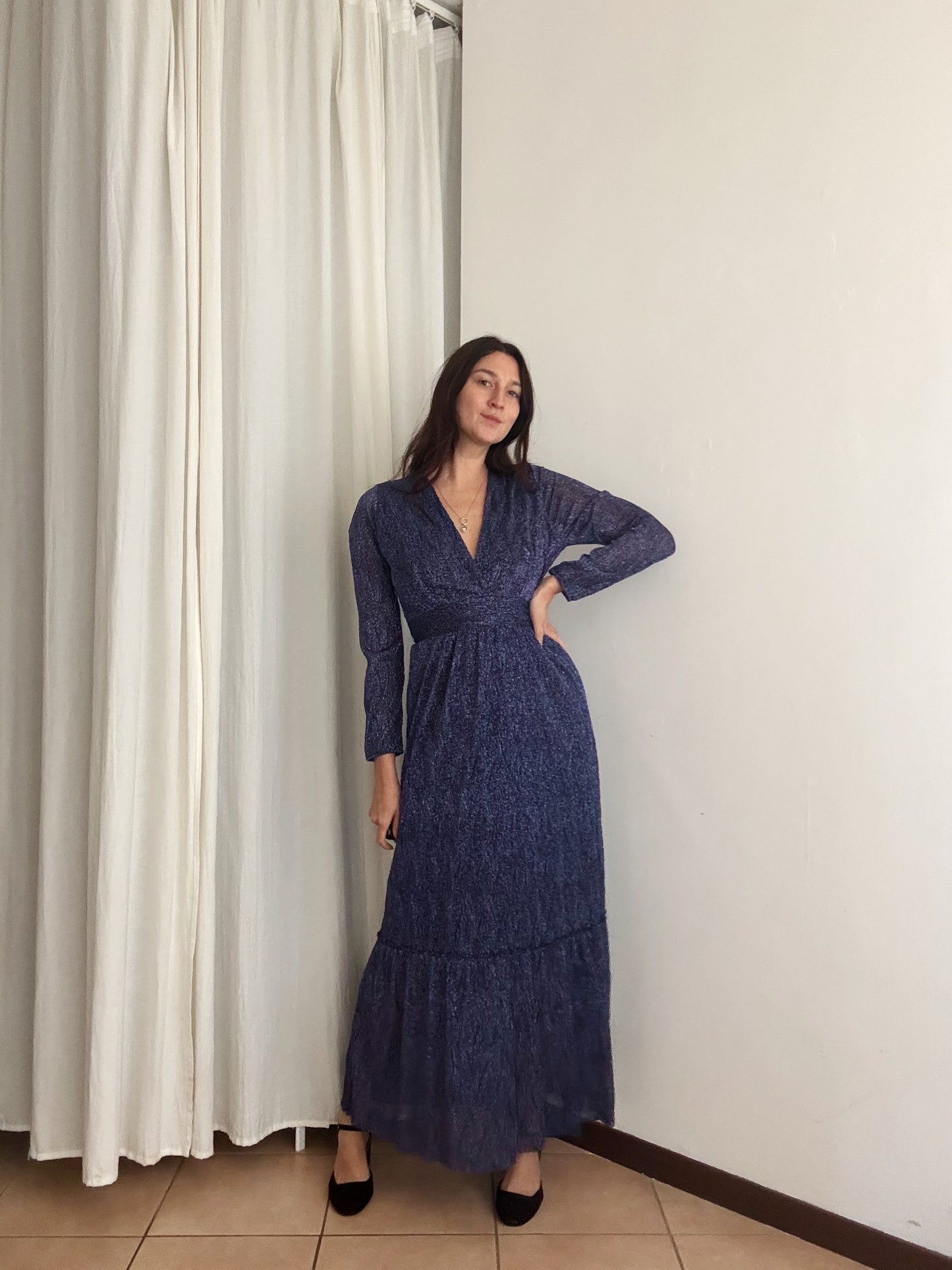 Abito lurex blu S/M