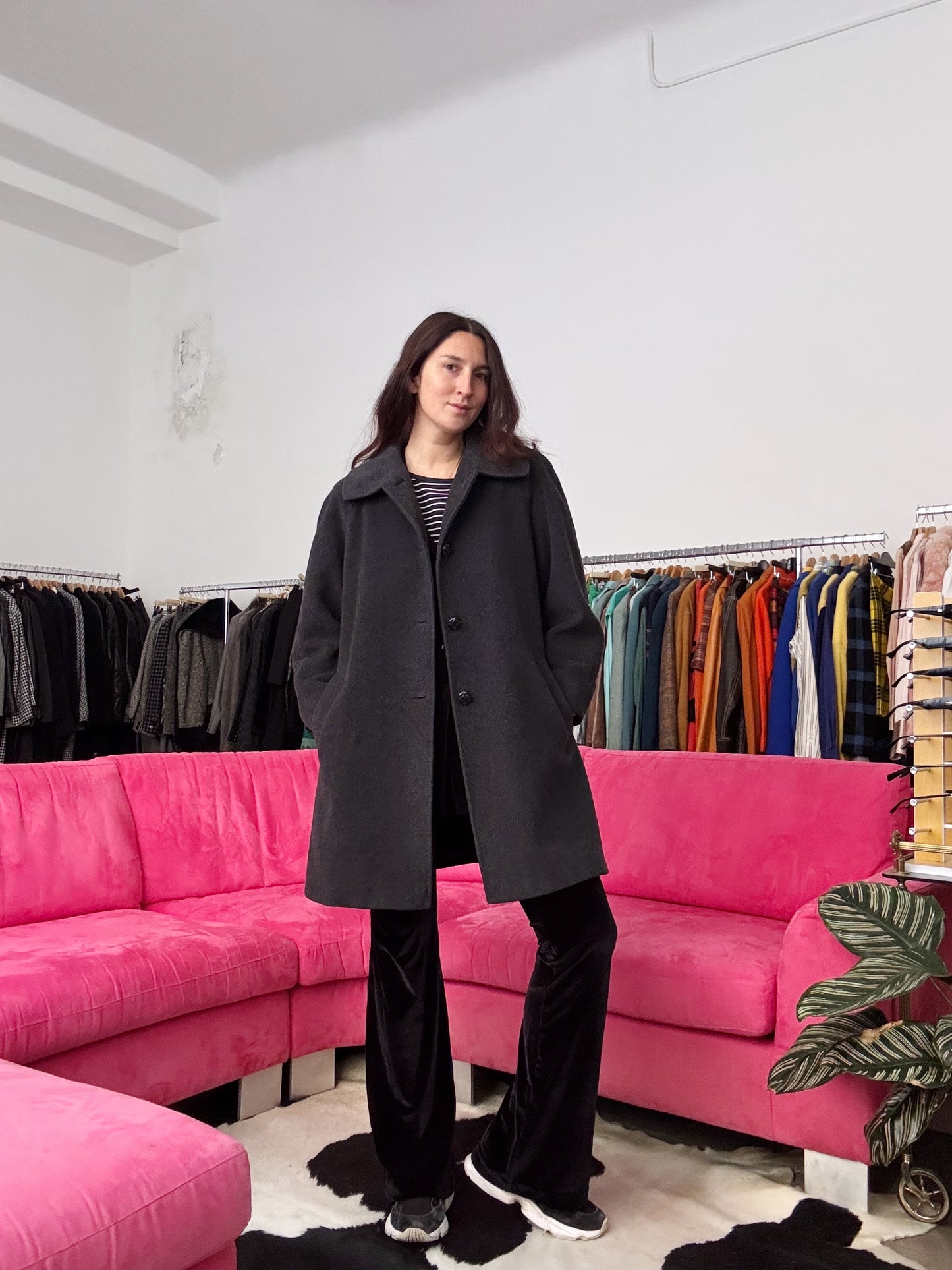 Cappotto corto grigio 46