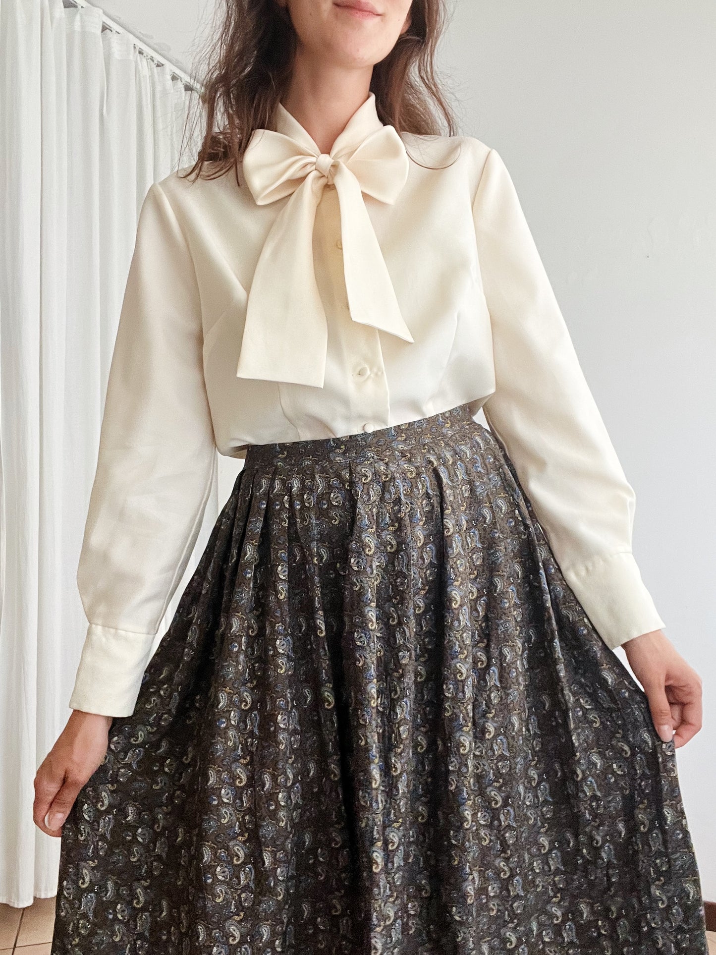 Gonna seta paisley M