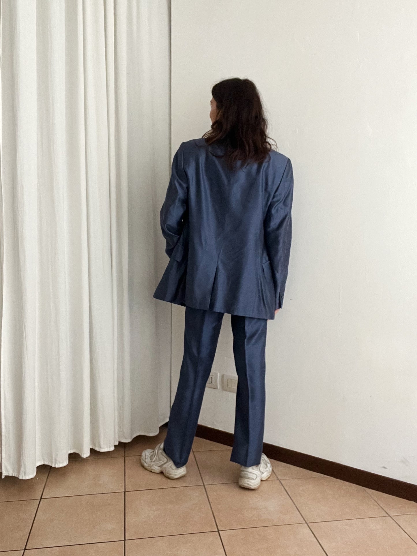 Completo maschile blu