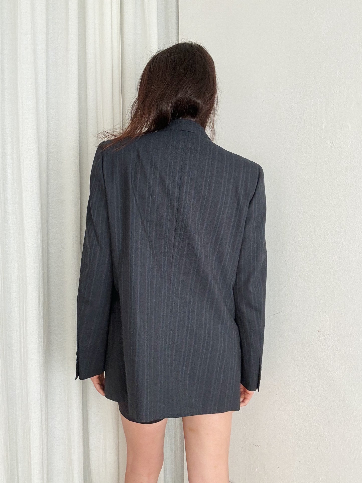 Blazer lana righe L