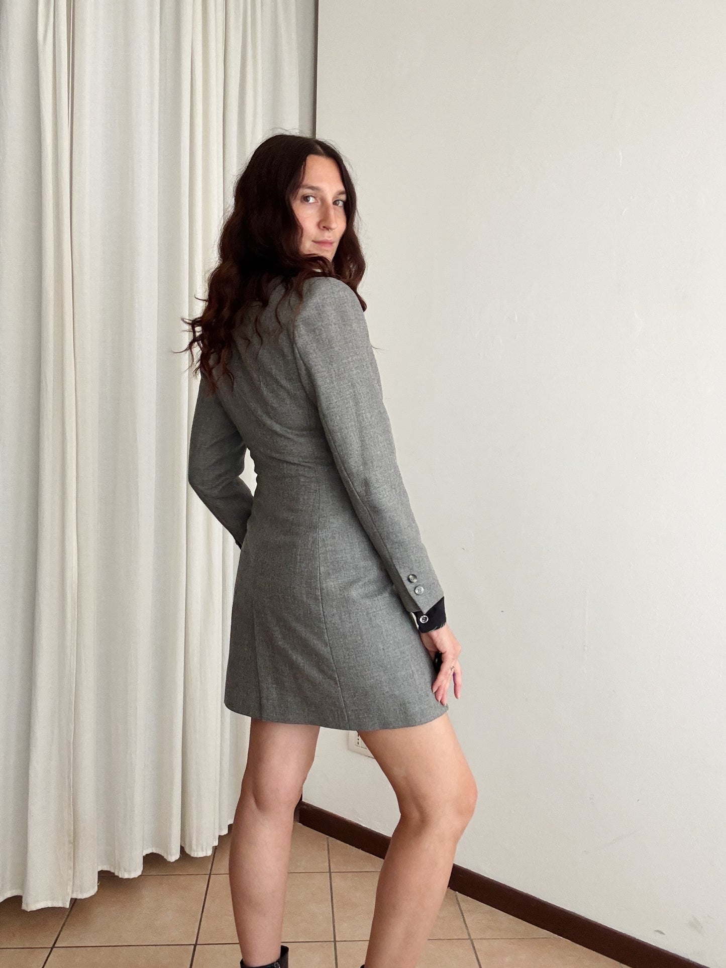 Blazer grigio lungo 42