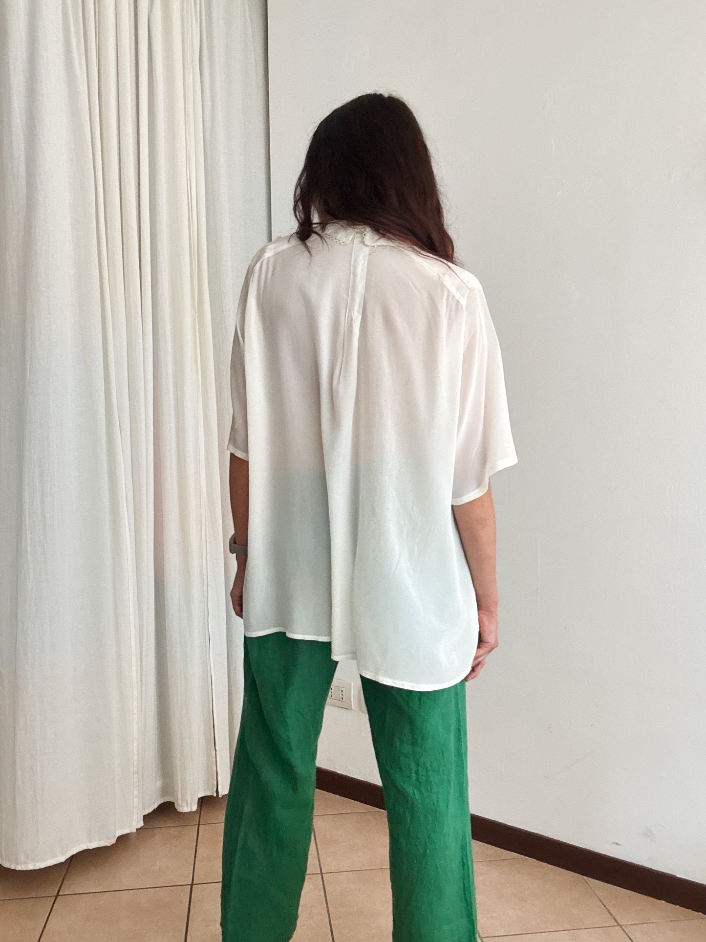 Camicia misto seta XL