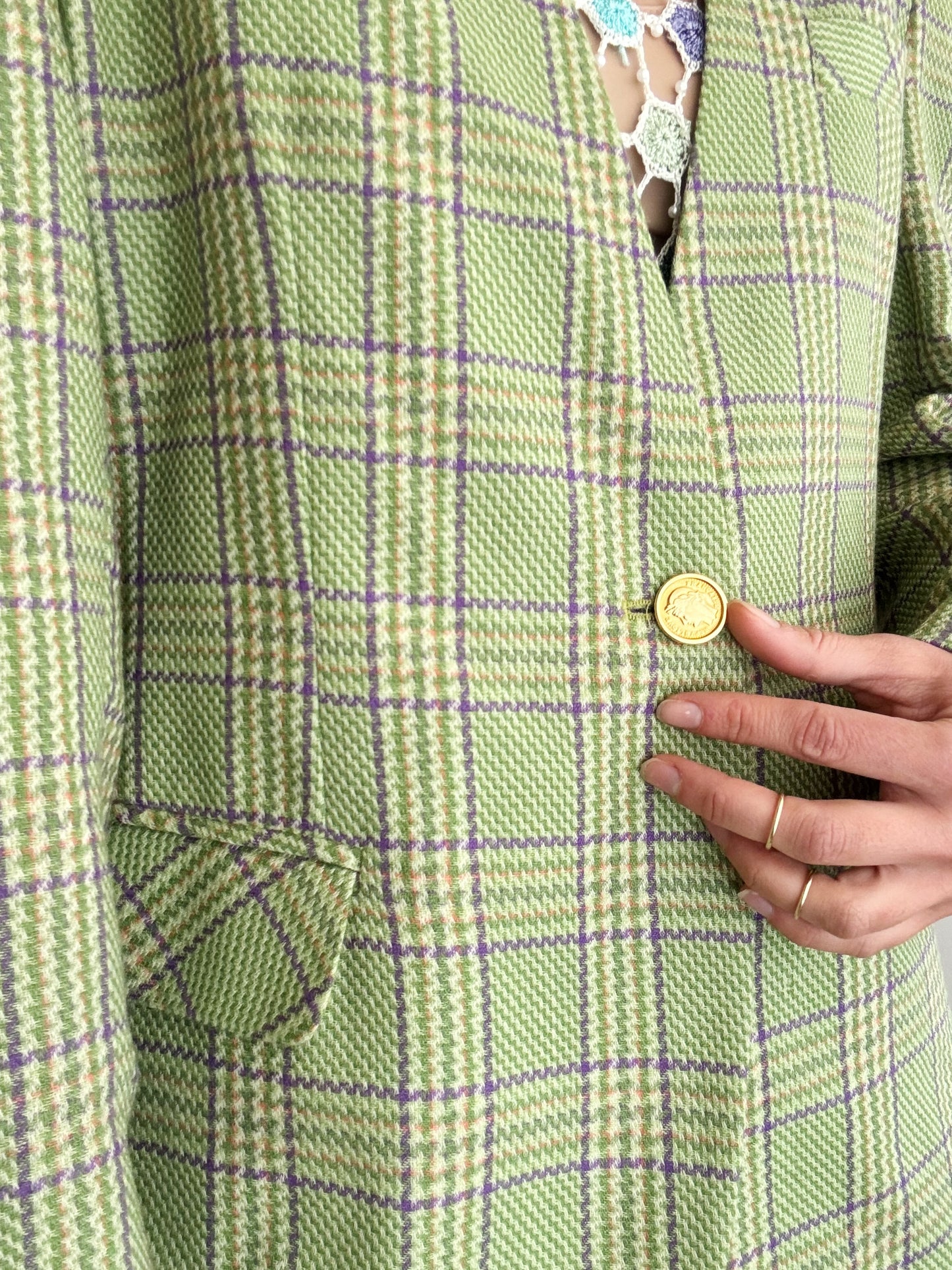 Blazer verde lino L