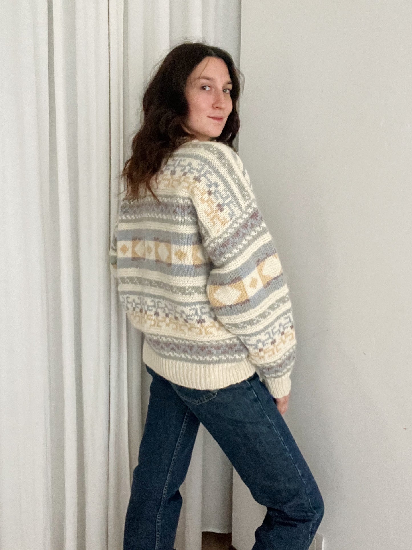 Maglione lana grossa UK L