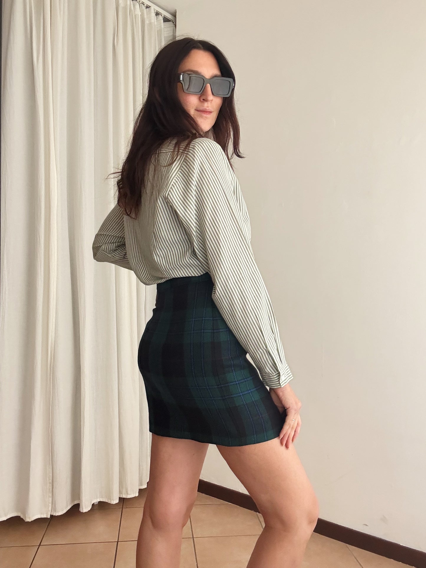 Gonna tartan verde 44