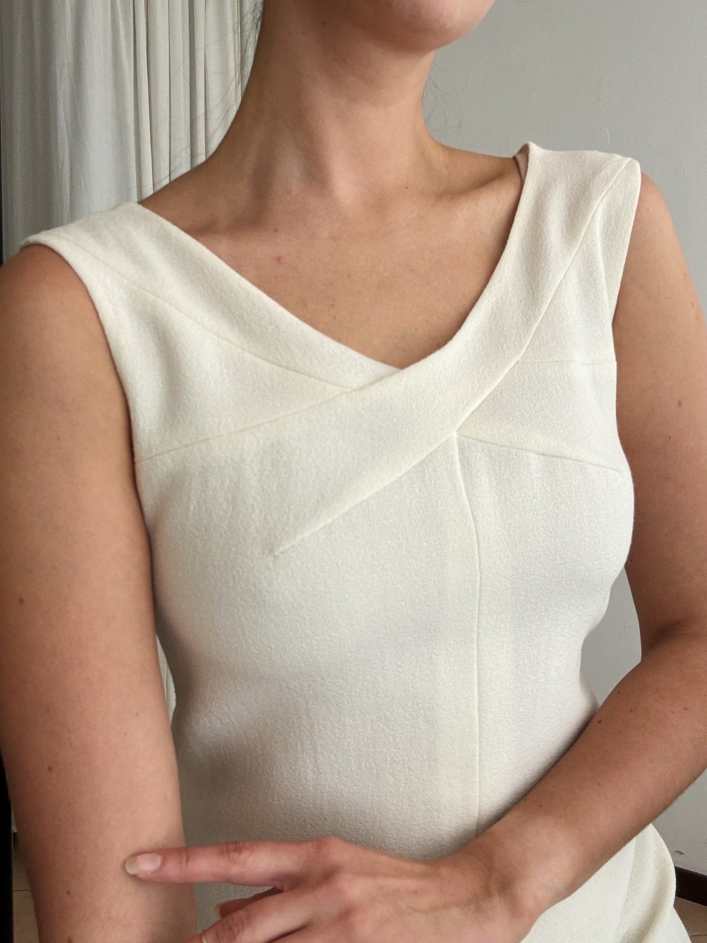 Abito sartoriale bianco 42