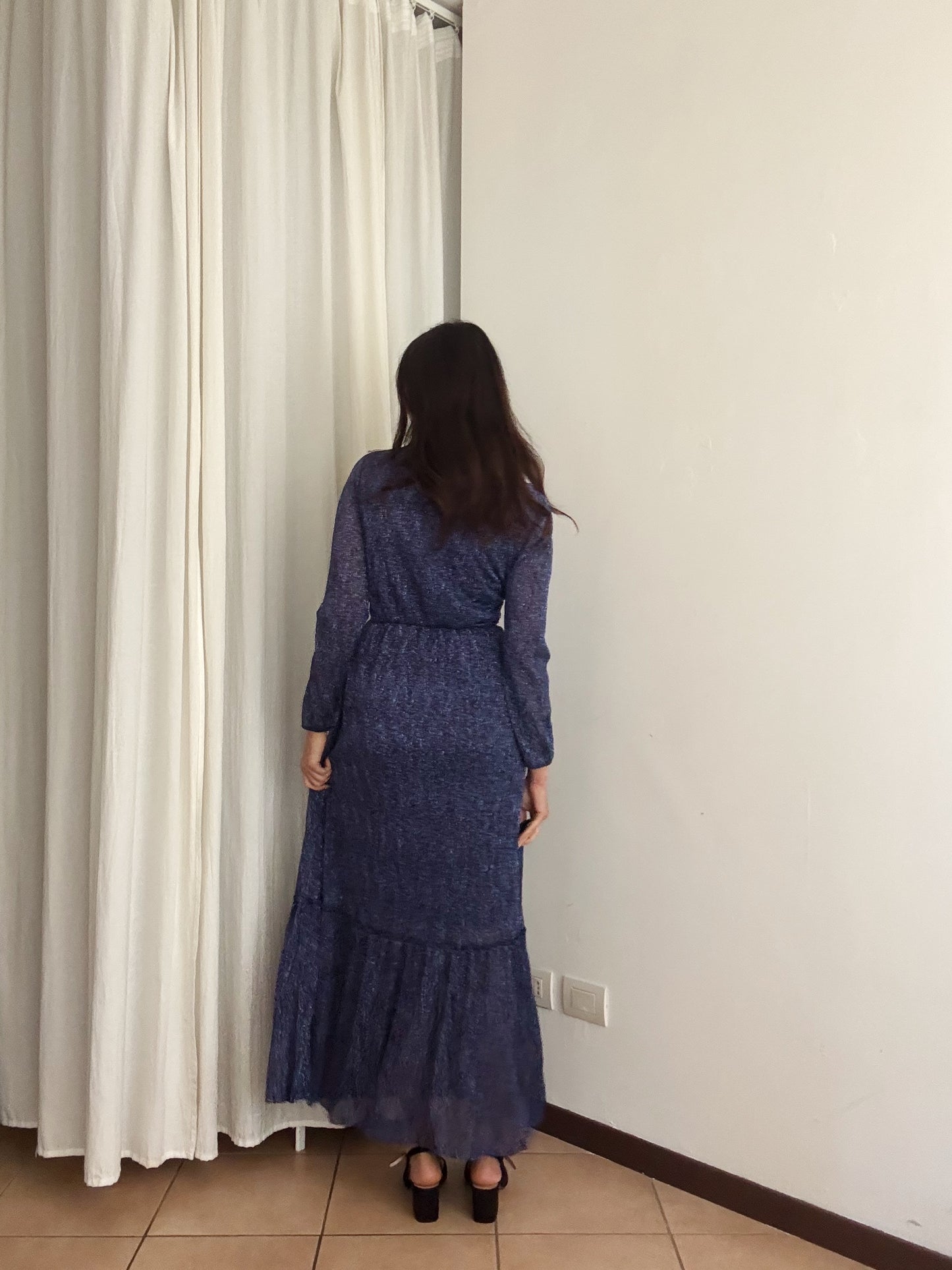 Abito lurex blu S/M
