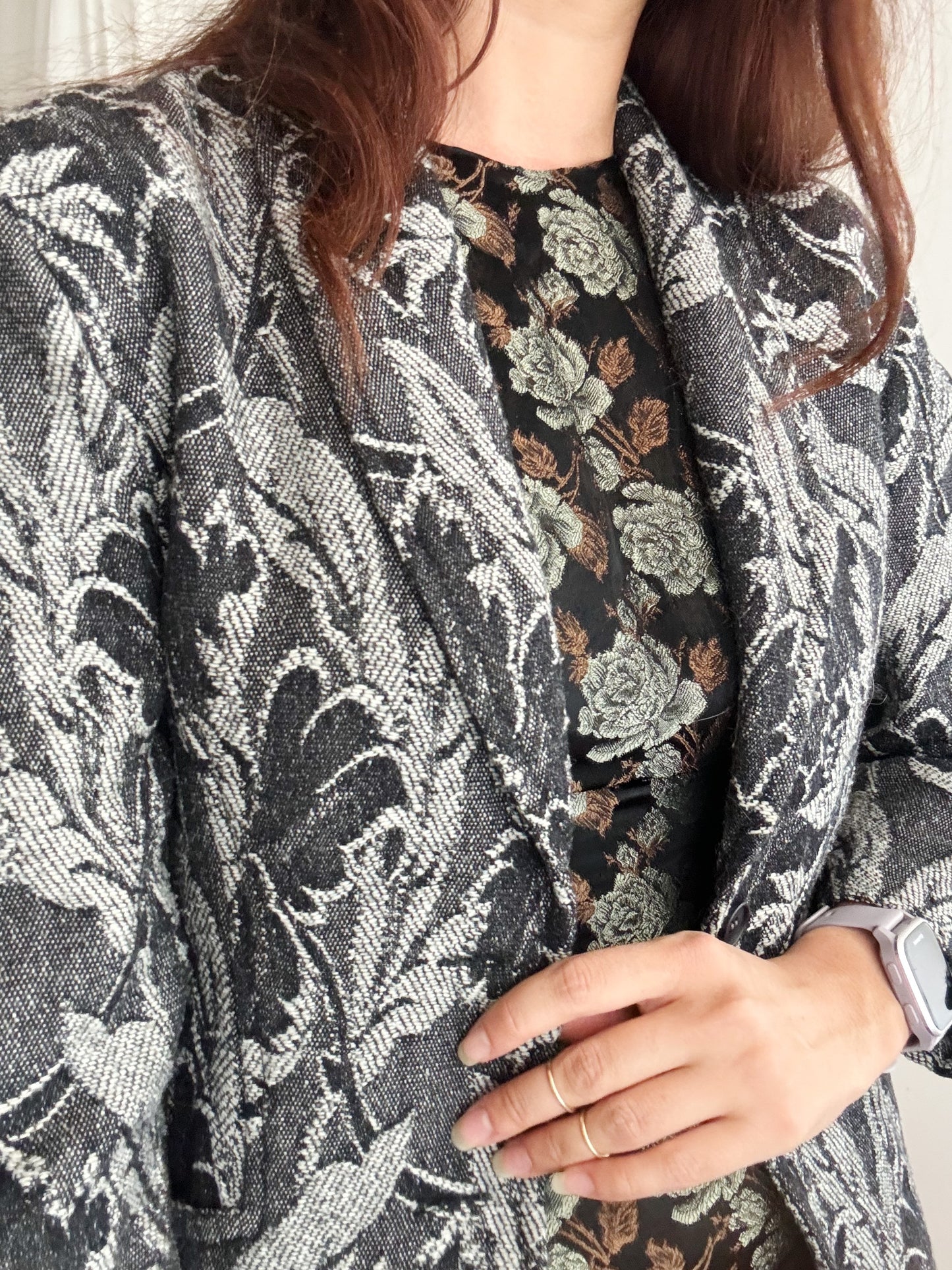 Blazer lana floreale 42