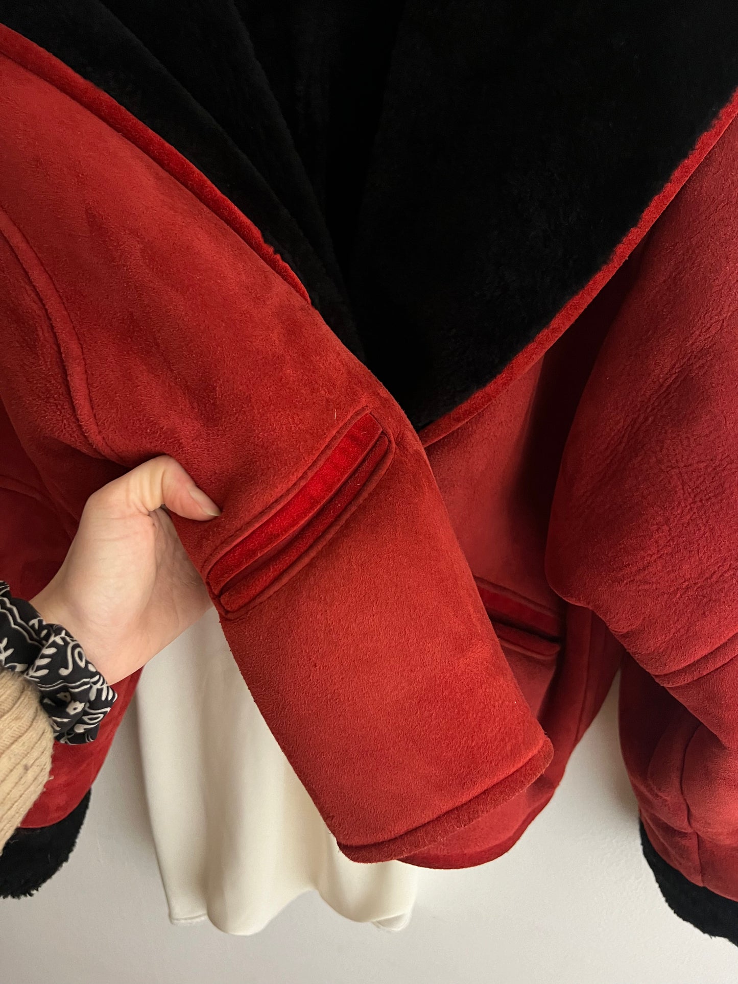 Montone rosso e nero M/L