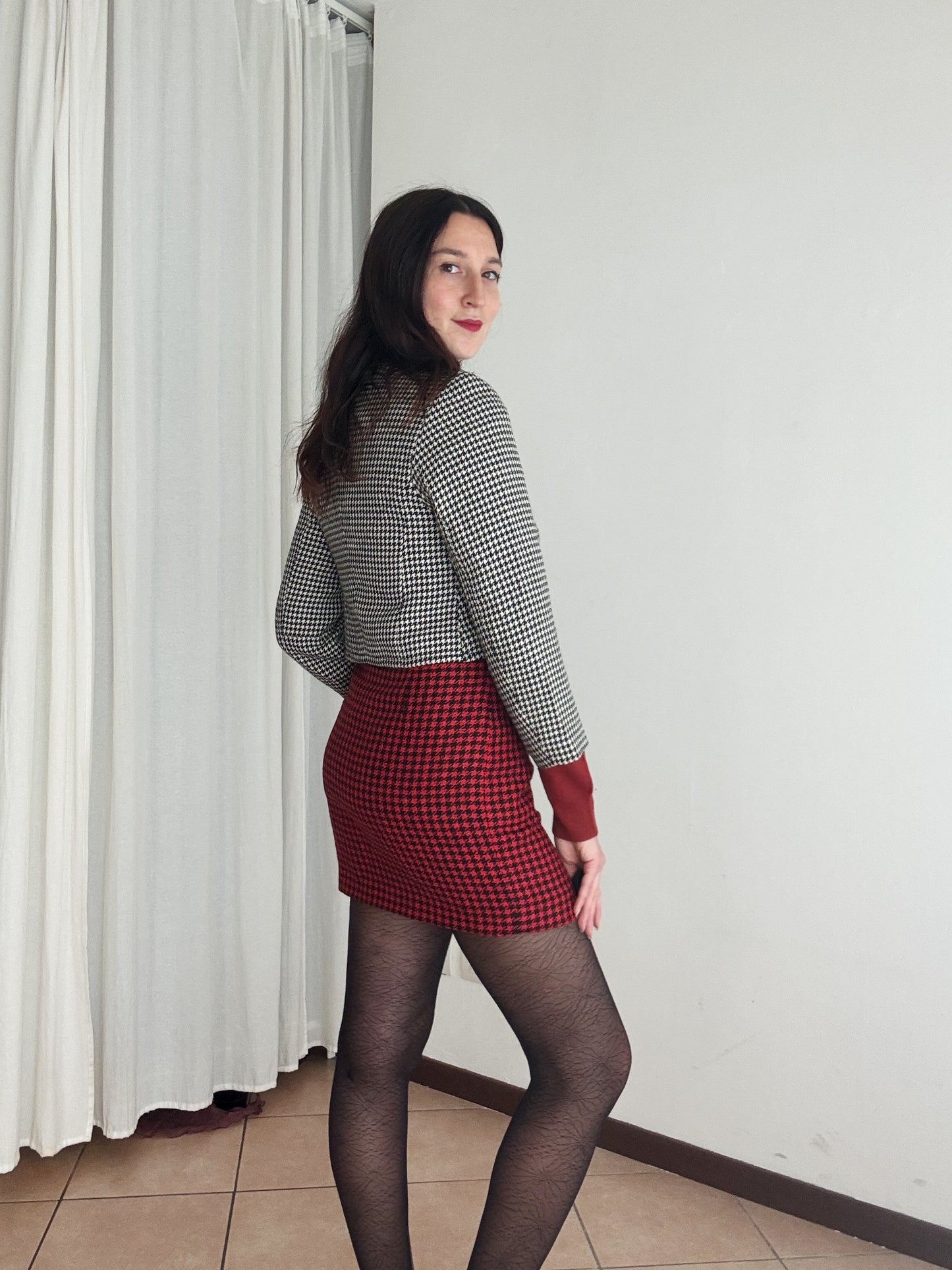 Blazer bianco e nero S