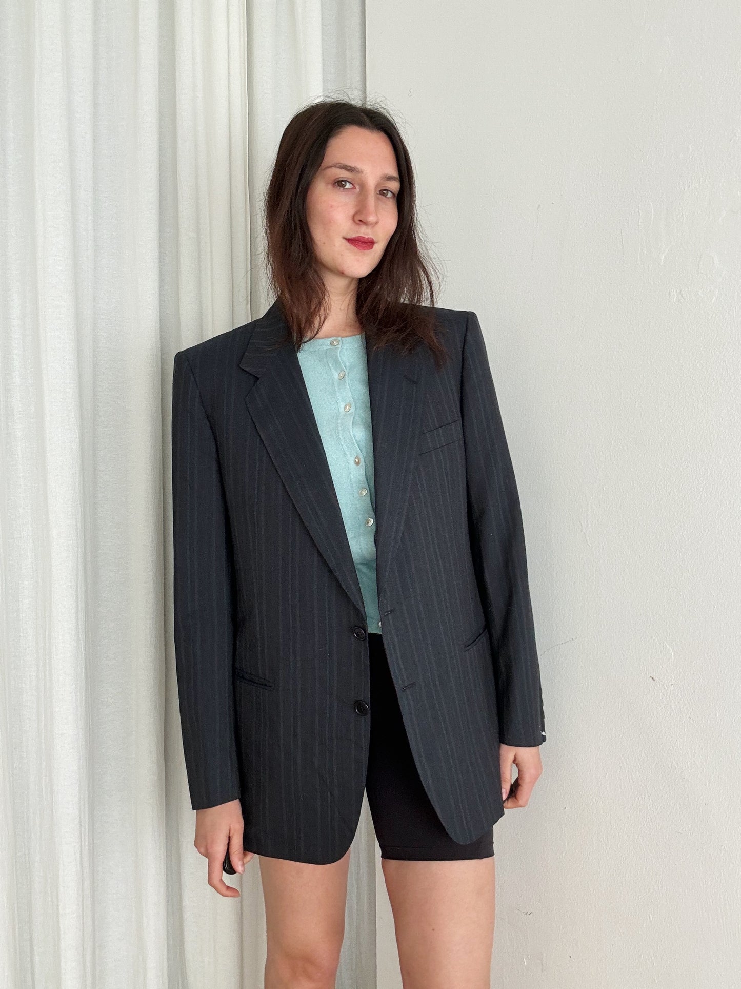 Blazer lana righe L