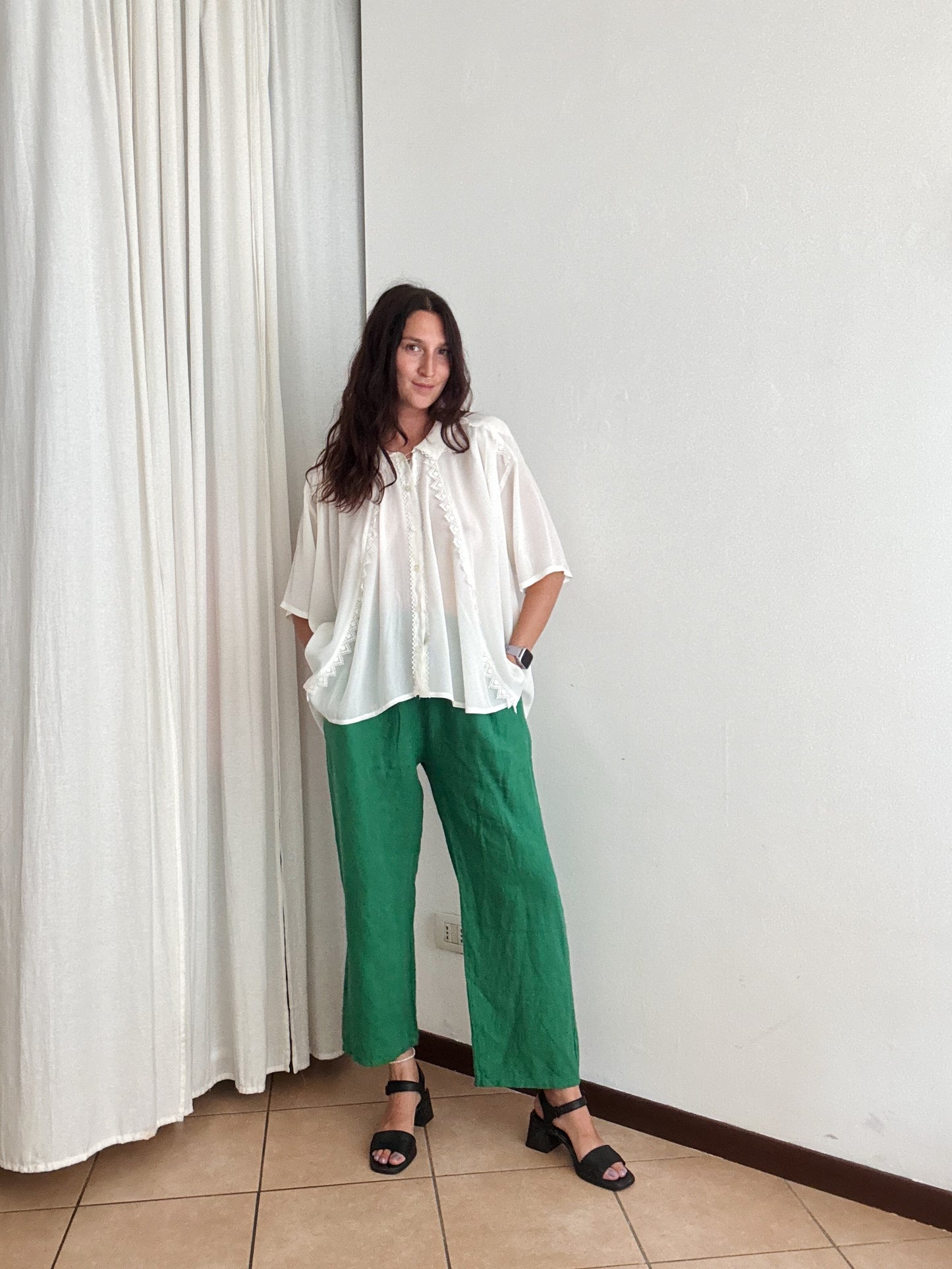Pantaloni lino M/L