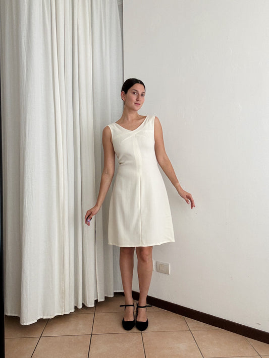 Abito sartoriale bianco 42