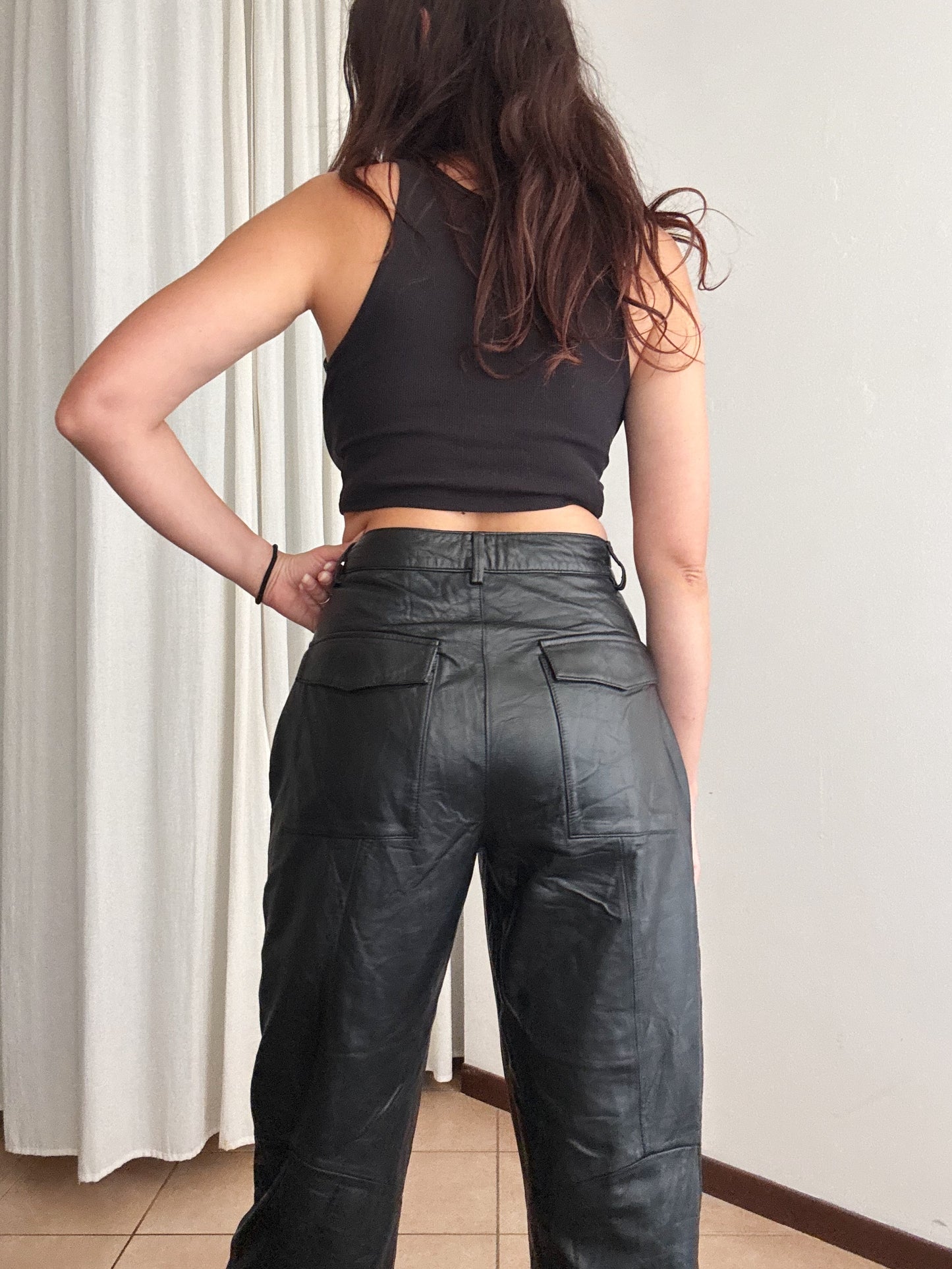 Pantaloni pelle 44