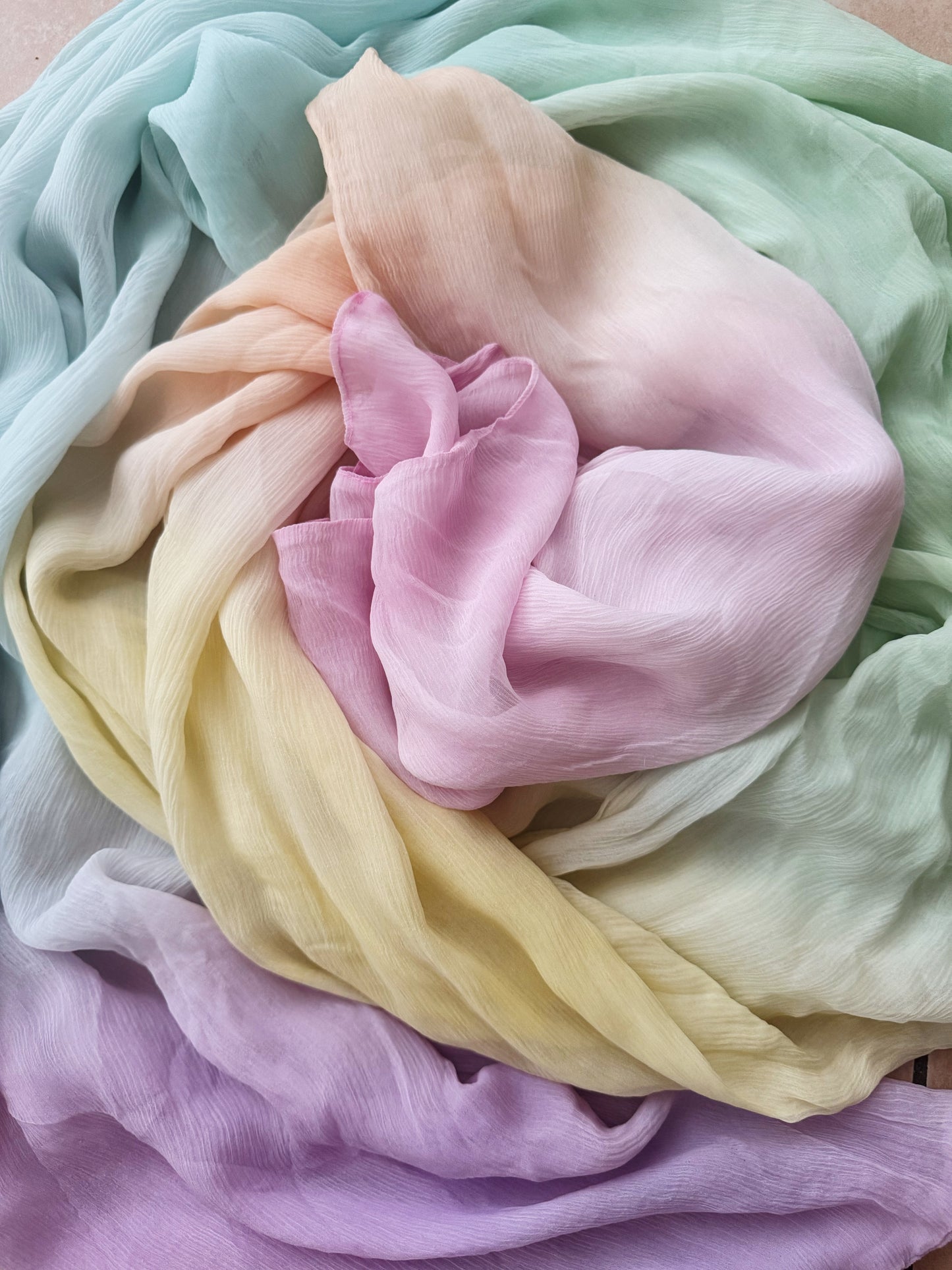 Foulard seta tiedye 235x62