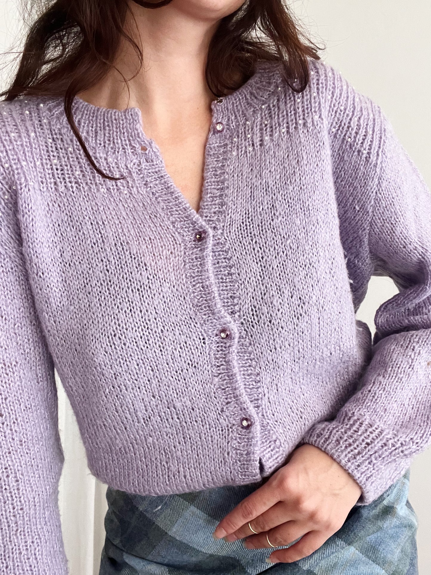 Cardigan lilla L