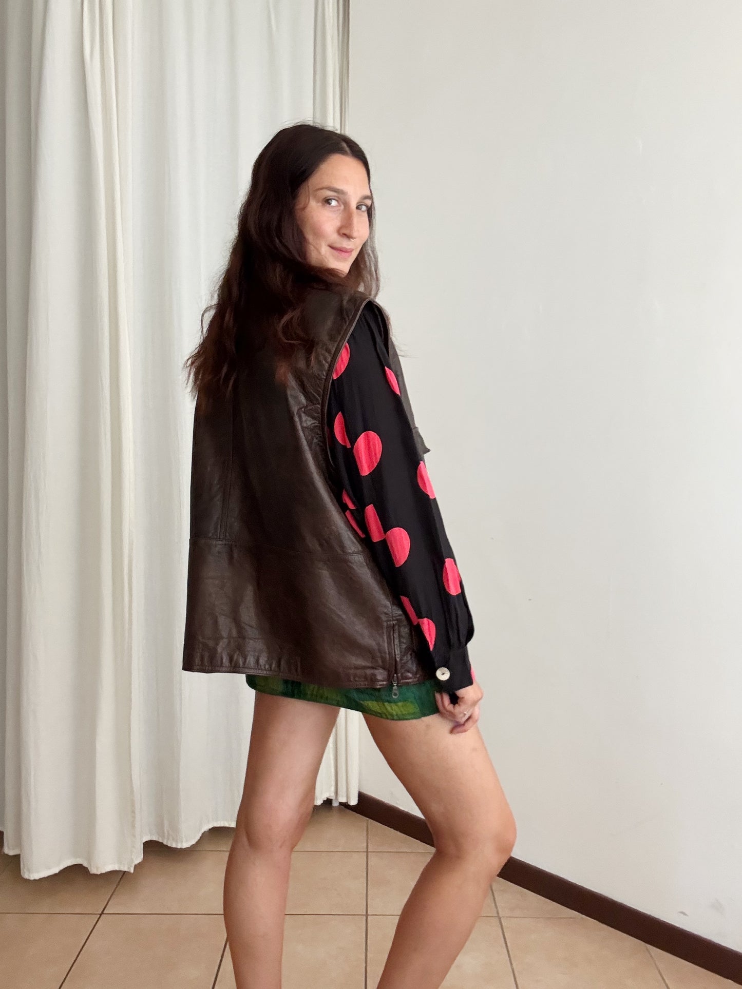 Gilet in pelle 58