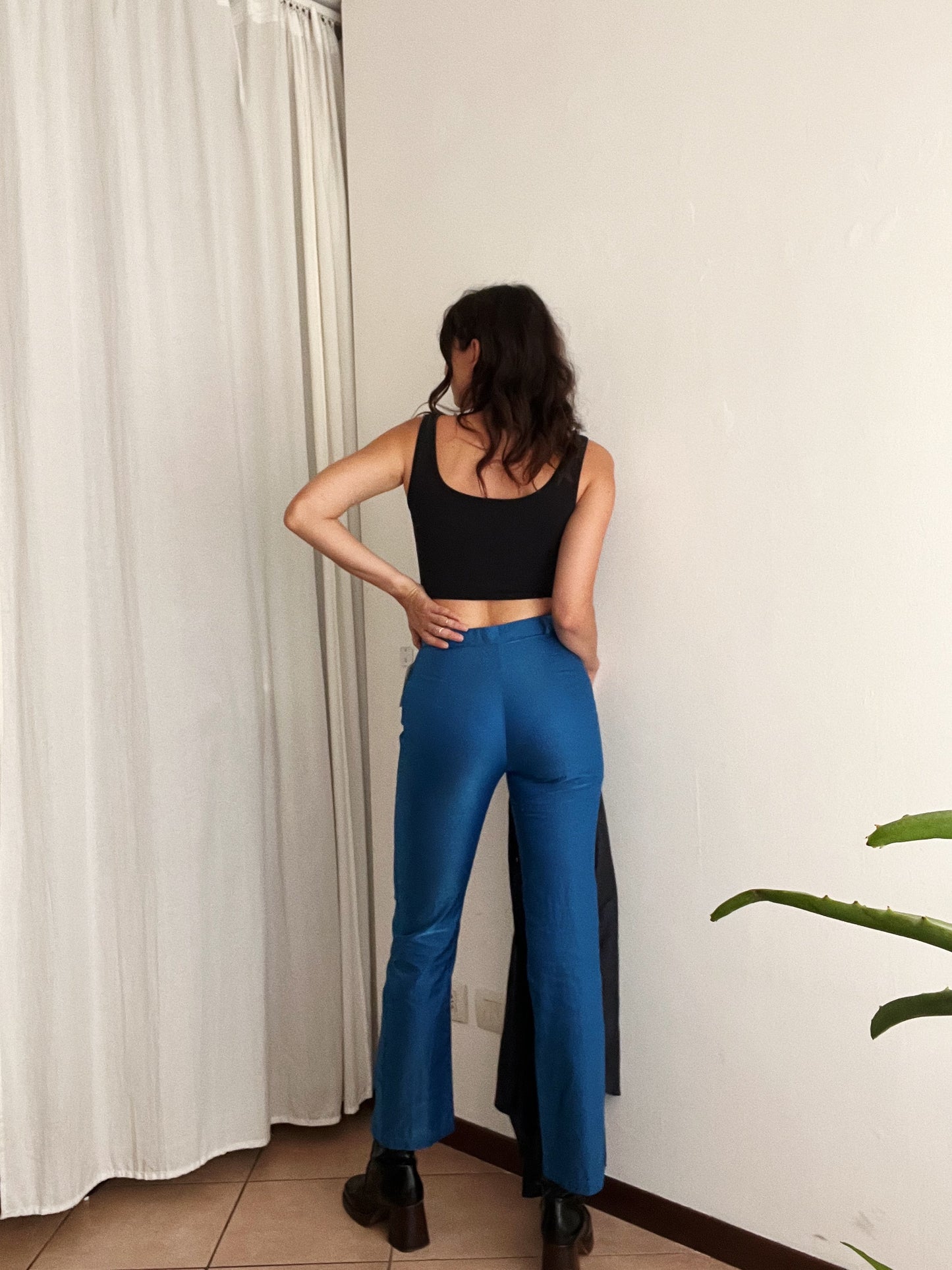 Pantaloni blu elettrico XS