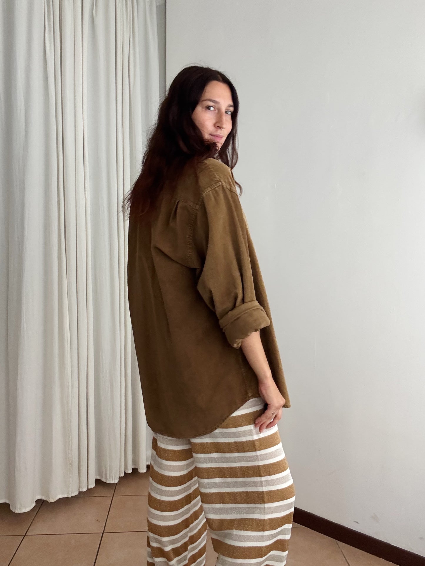 Camicia uomo in velluto XL