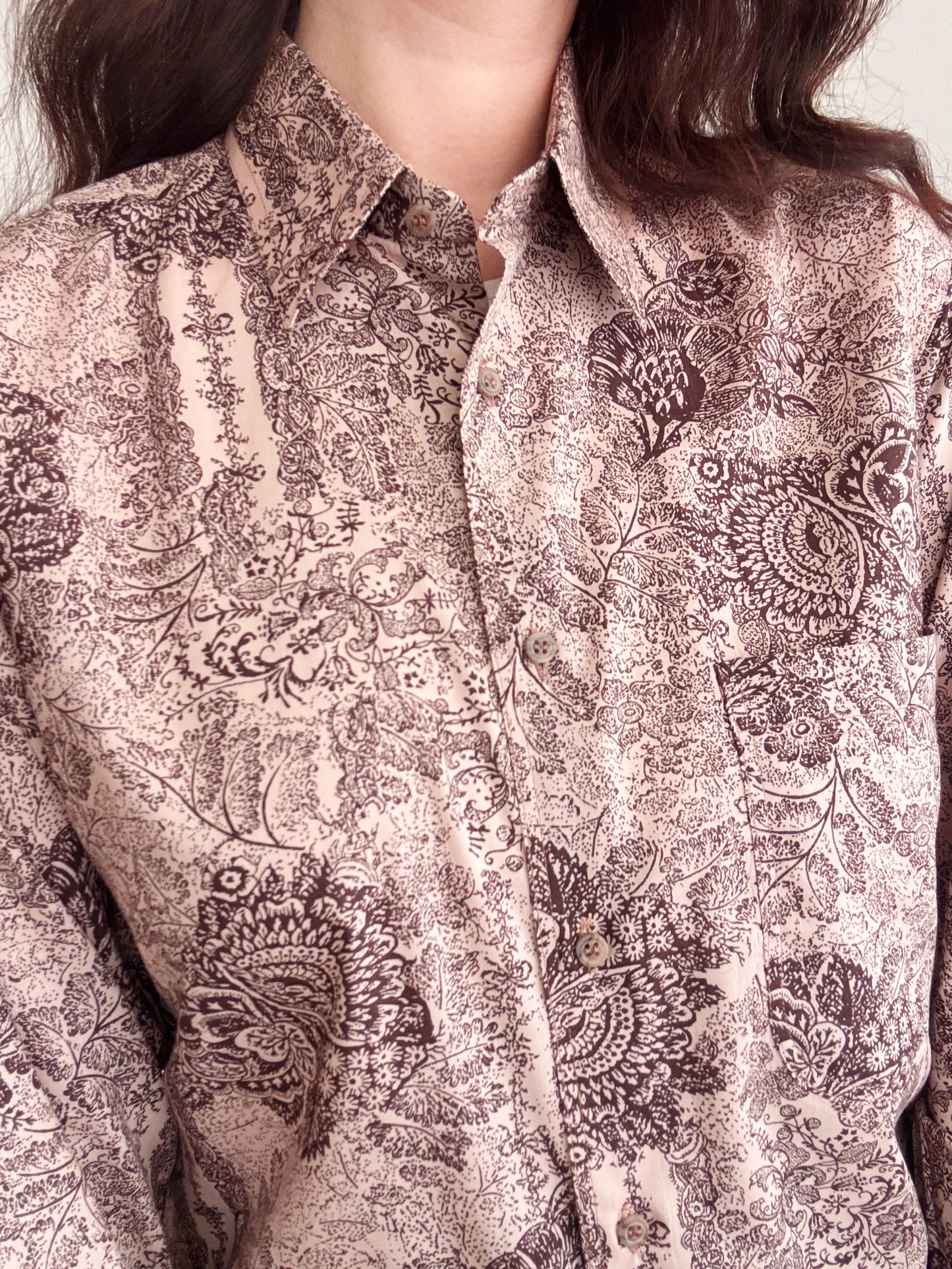 Camicia uomo rosa/bordeaux S