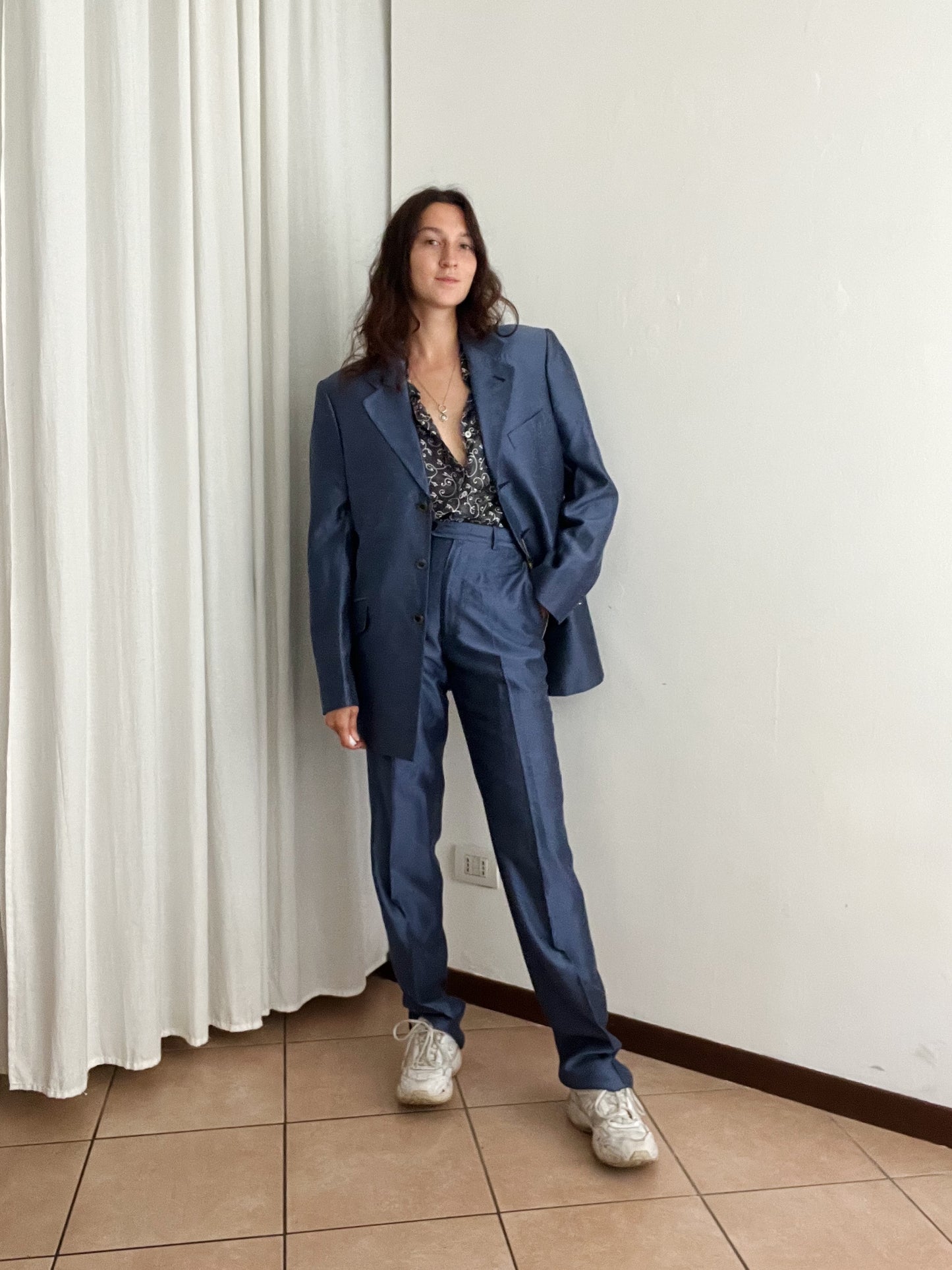 Completo maschile blu