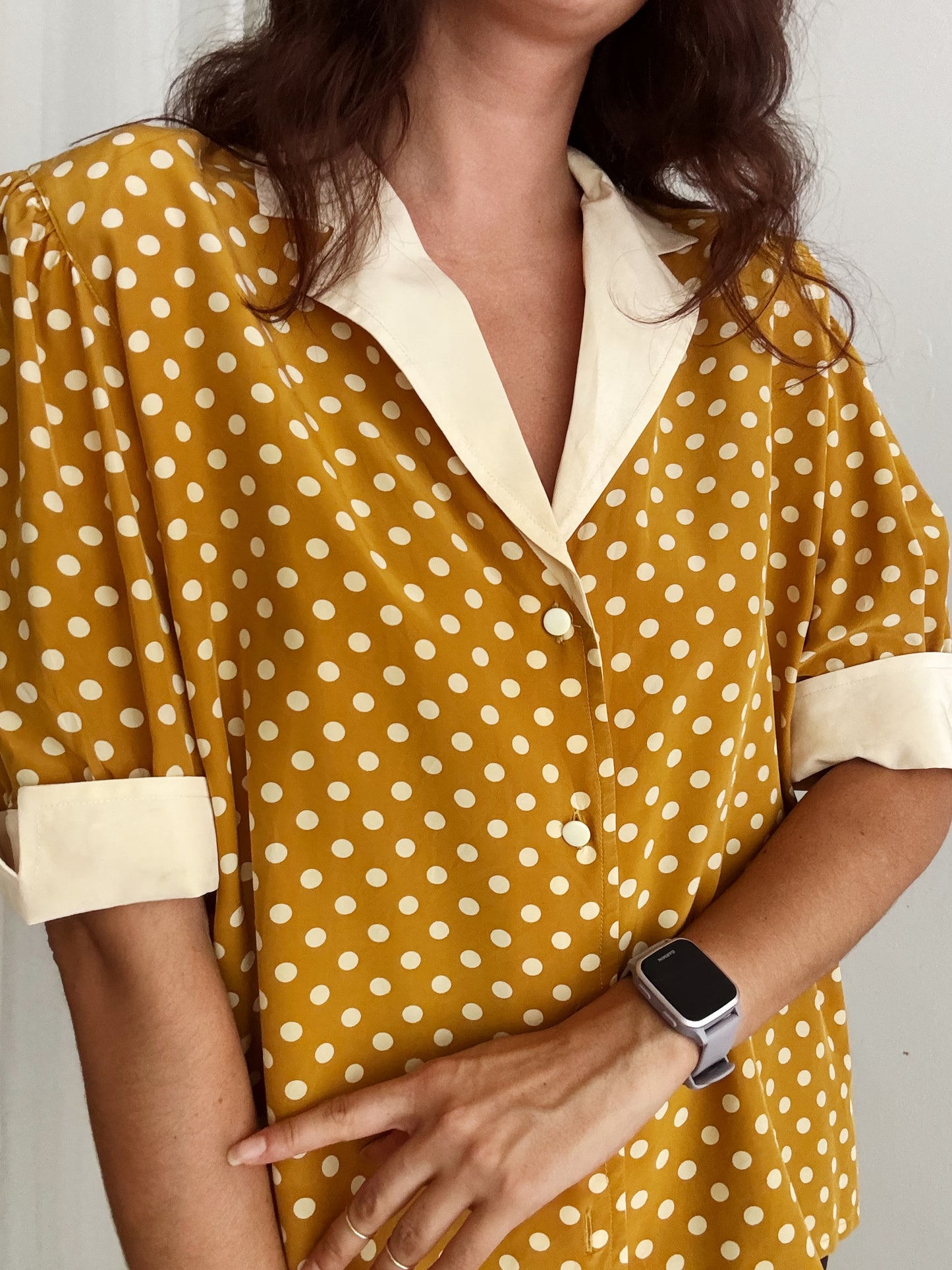 Camicia pois gialli 46
