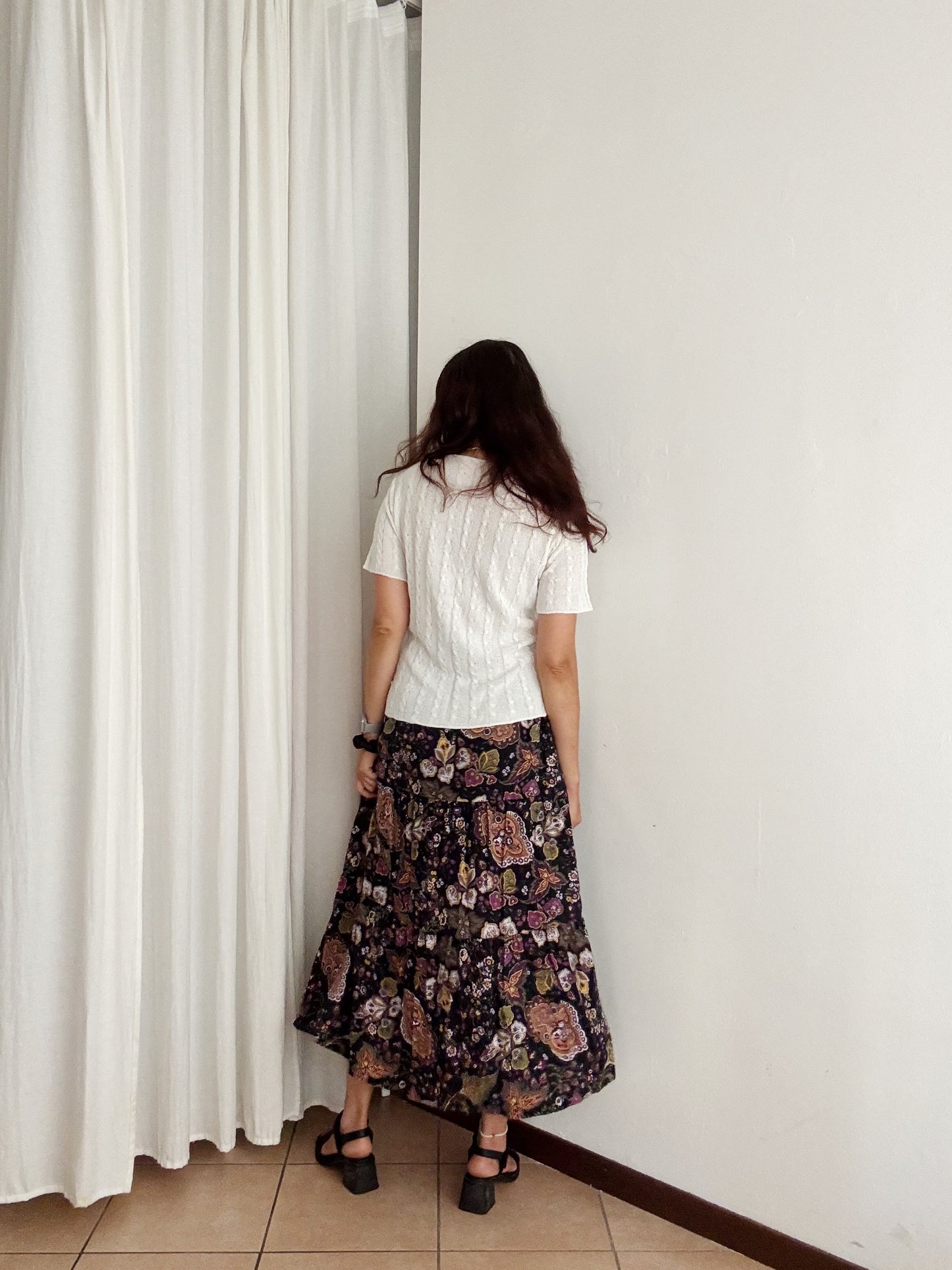 Camicia in lino bianco 46