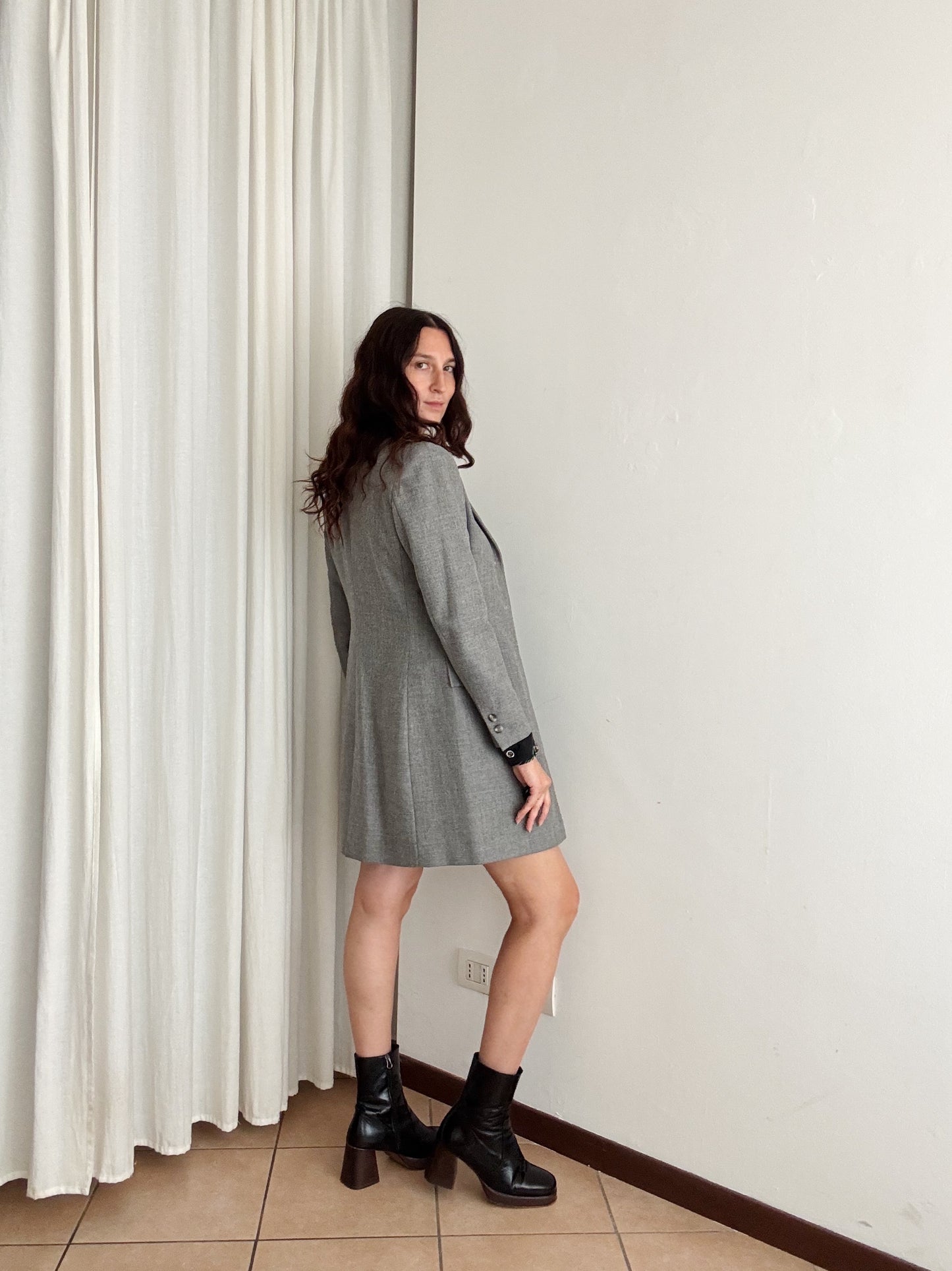 Blazer grigio lungo 42