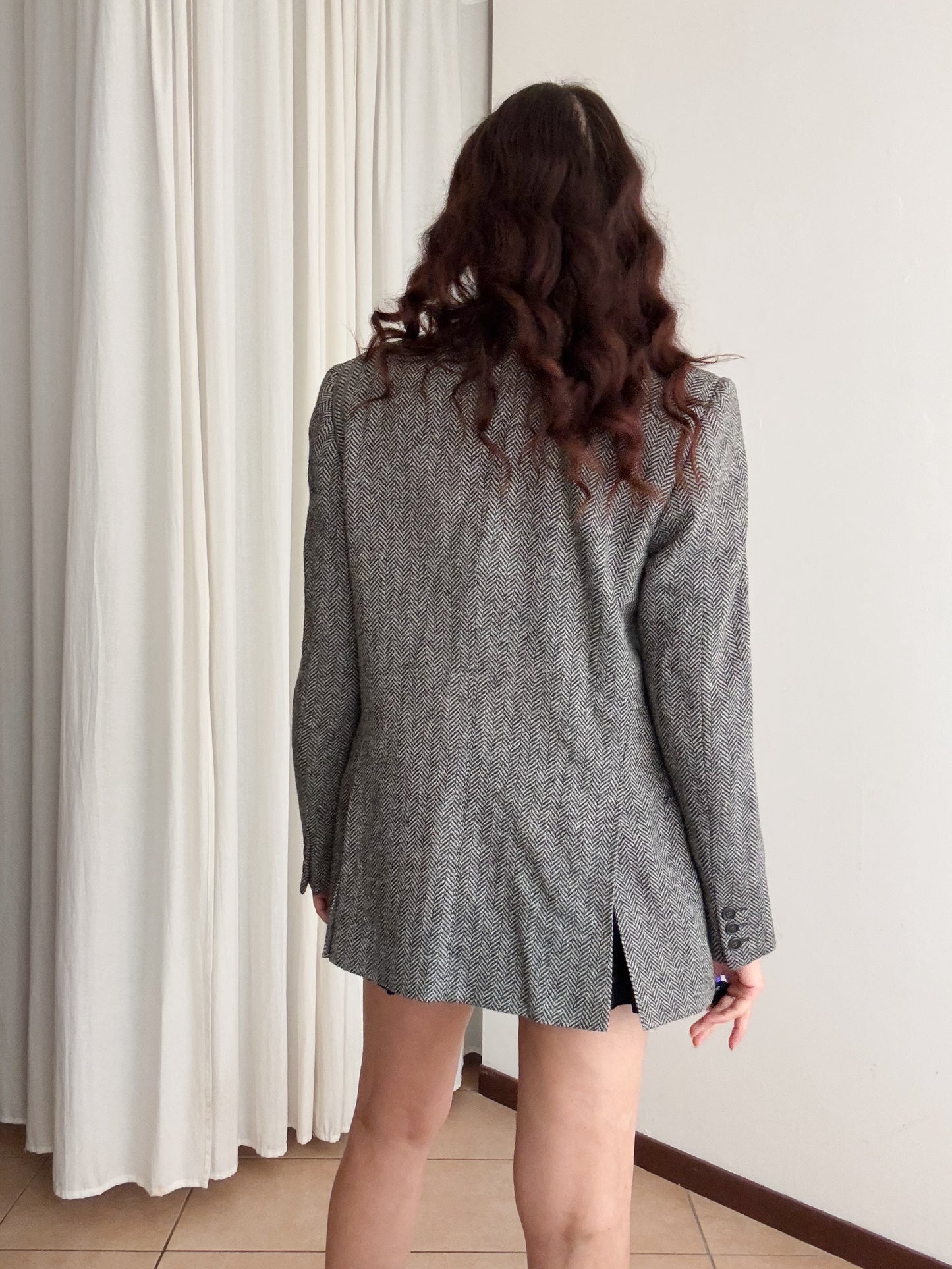 Blazer unisex spigato grigio 48
