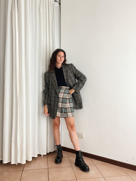 Blazer lana quadretti 54
