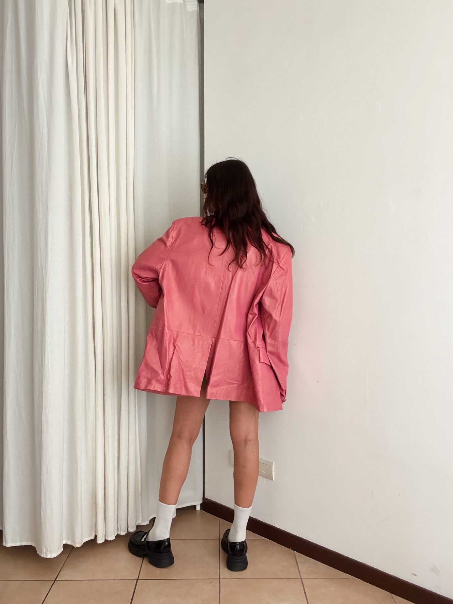 Blazer in pelle unisex 56