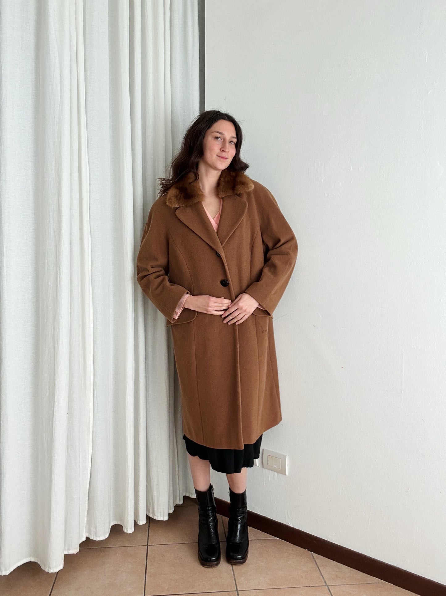 Cappotto cammello L