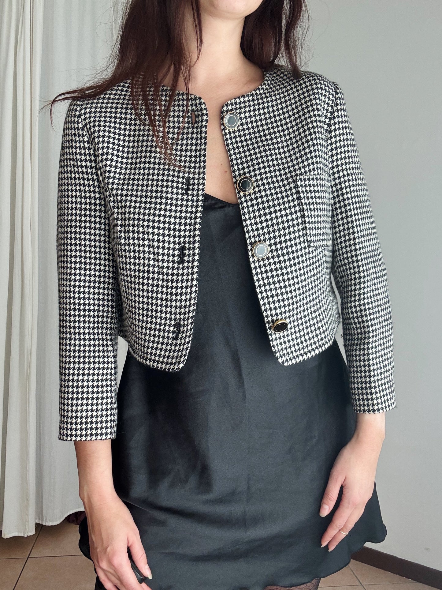 Blazer bianco e nero S