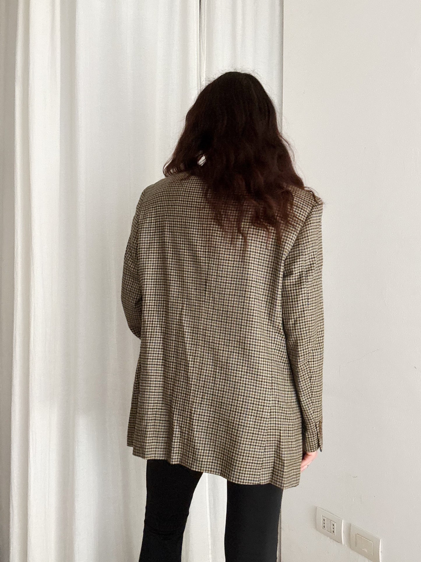 Blazer lana quadri 50