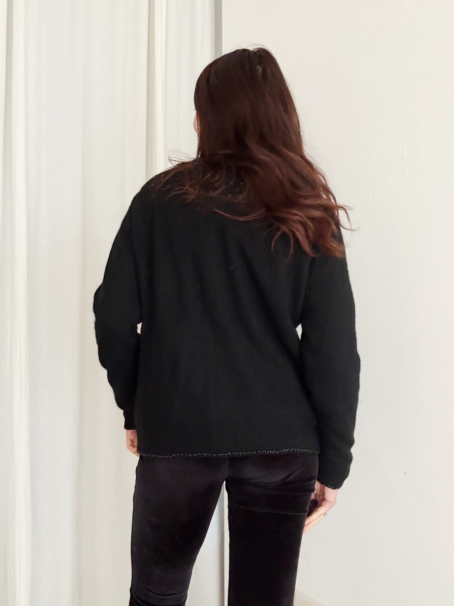 Cardigan paillettes e perline L
