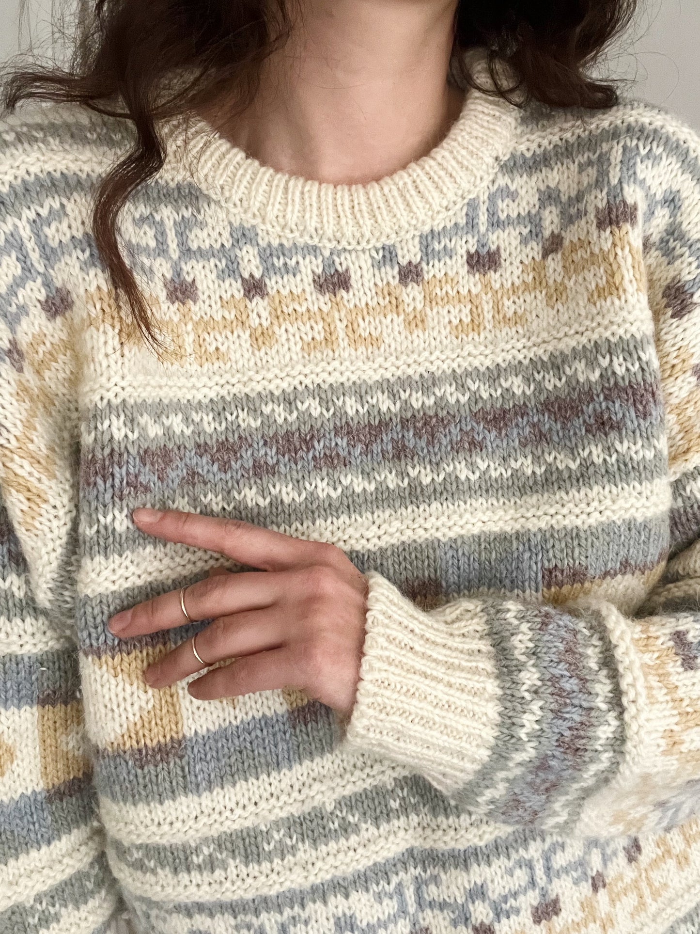 Maglione lana grossa UK L