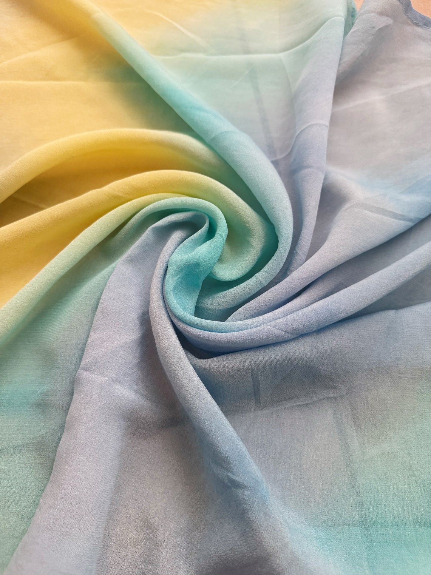 Foulard seta tiedye 63x62